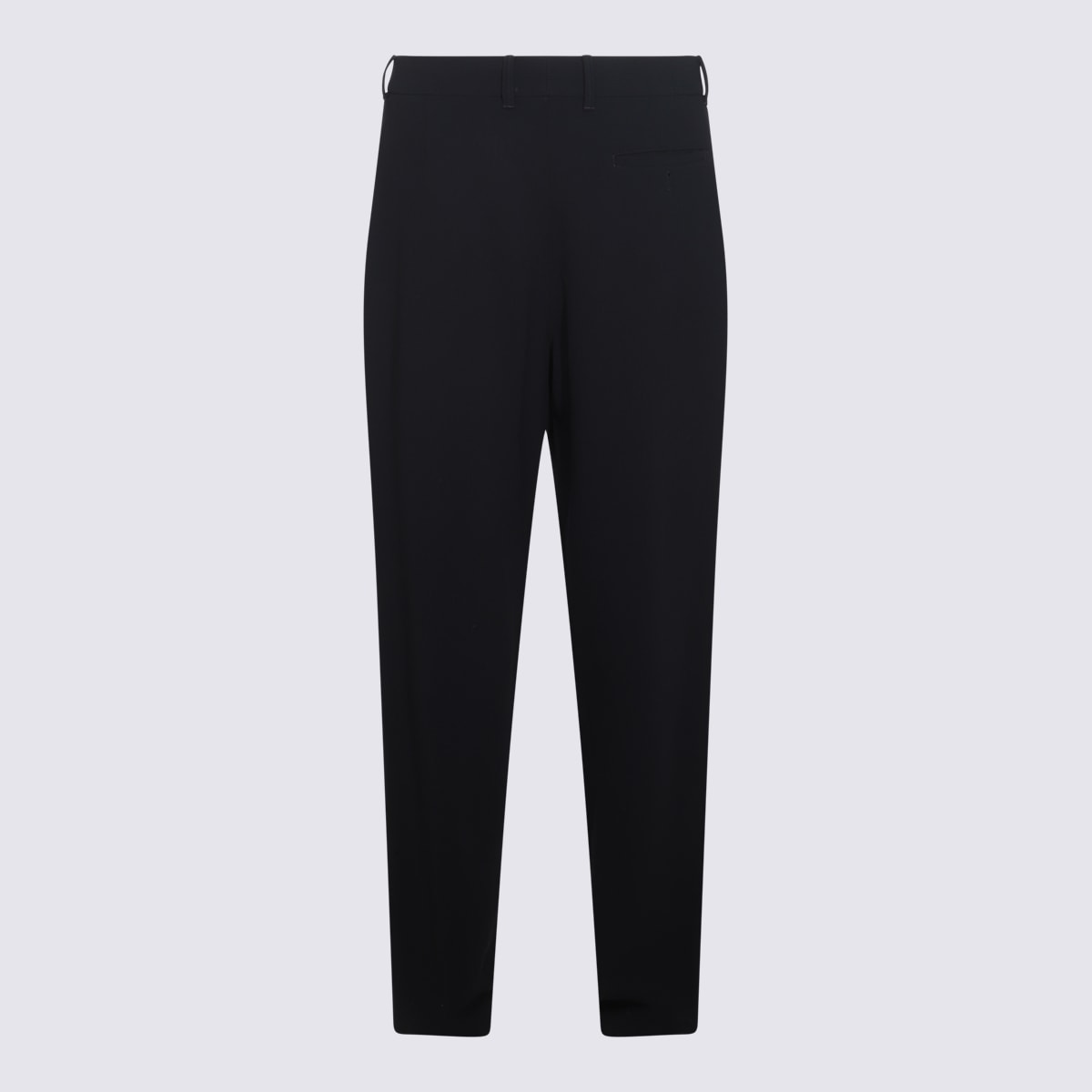 Shop Giorgio Armani Black Wool Pants