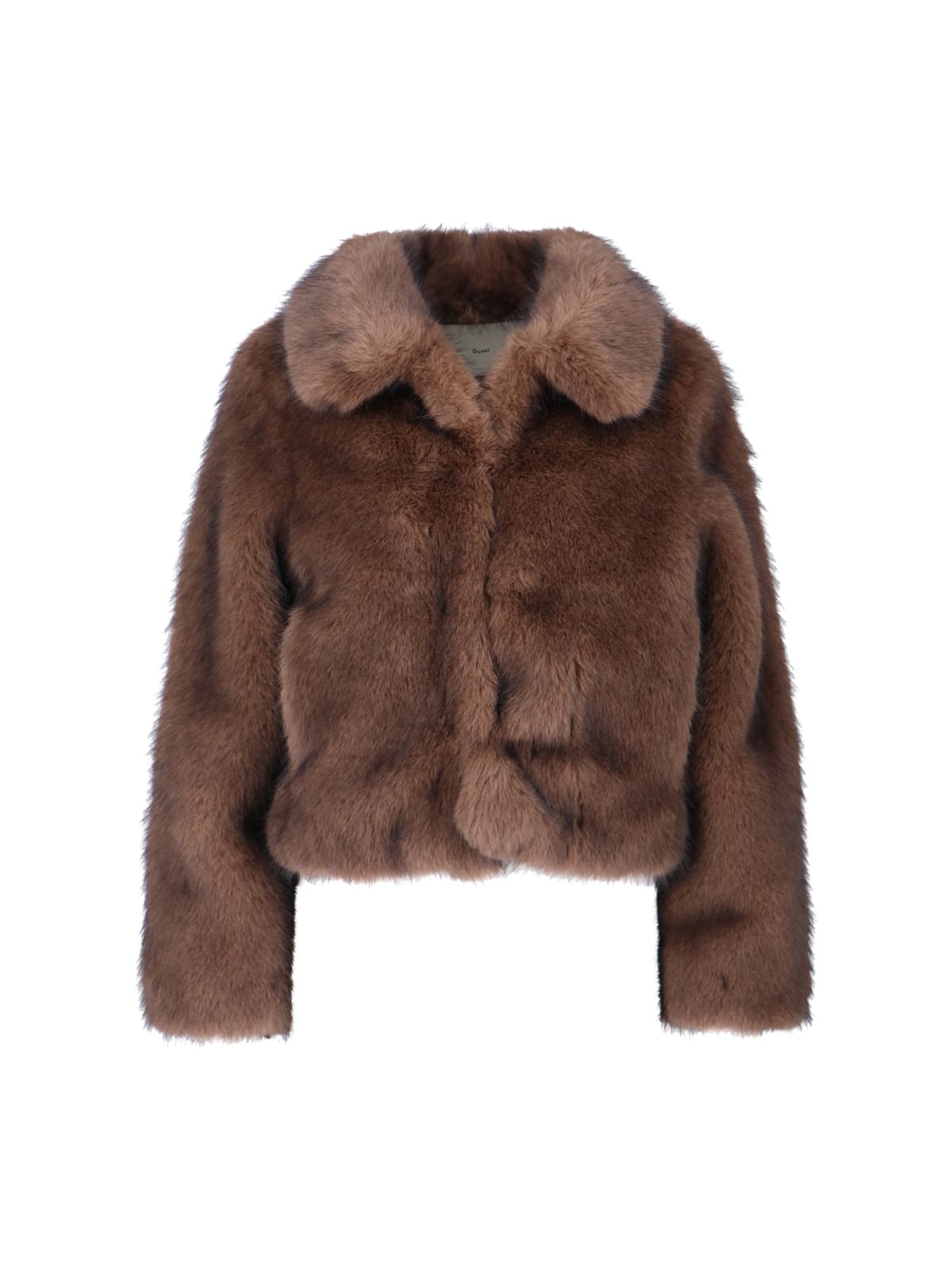 Dunst Faux Fur Jacket In Brown