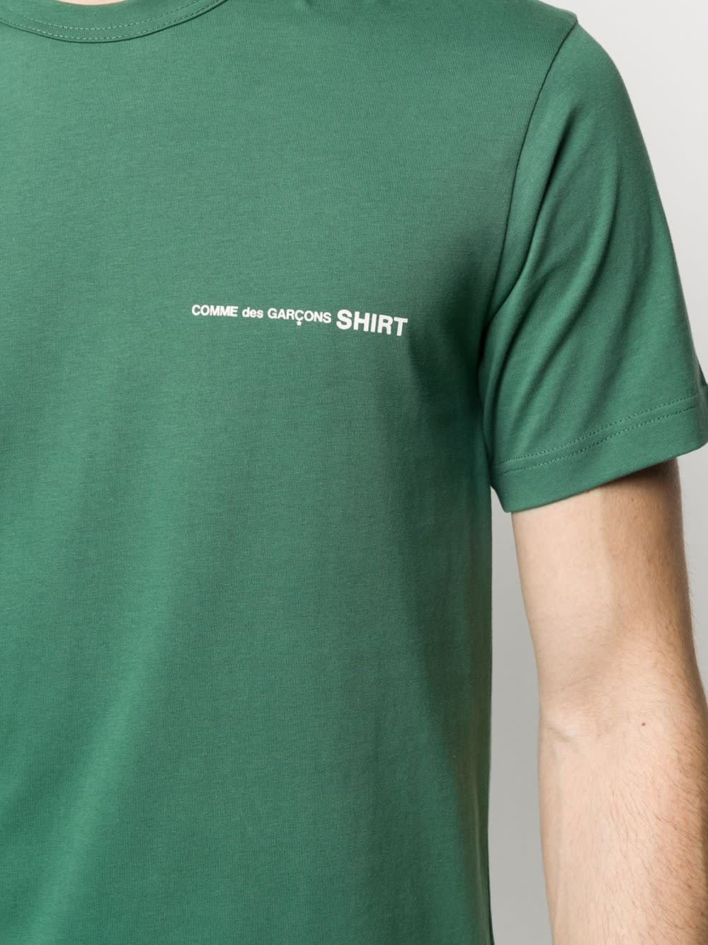 comme des garcons t shirt green