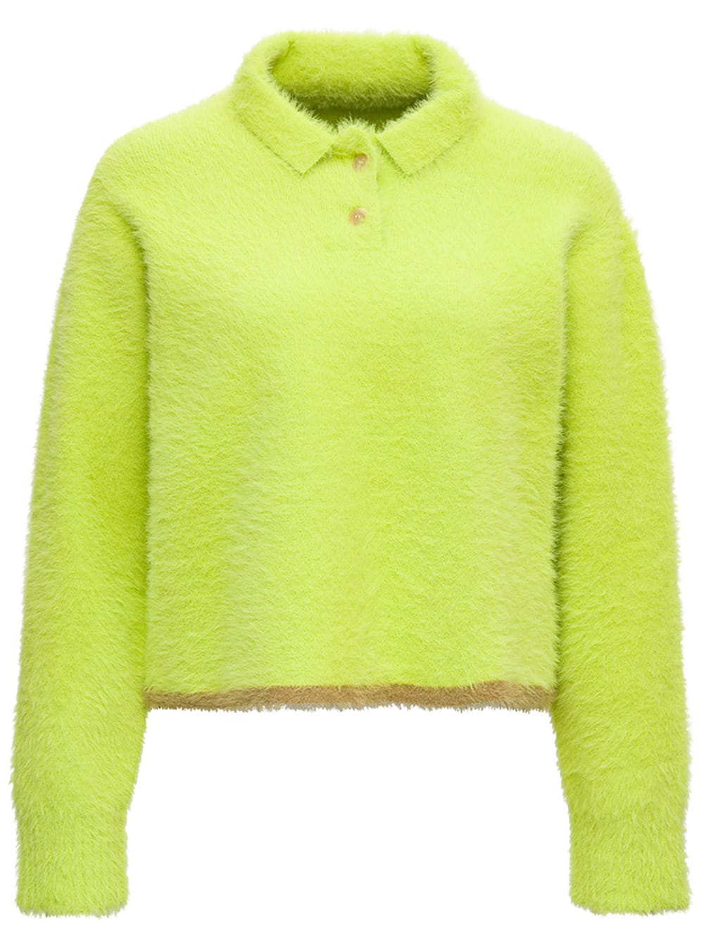 Jacquemus Polo Neve Kiwi Green Sweater