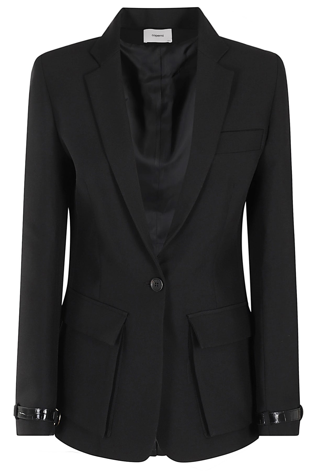 Shop Coperni Tailored Jacket In Blk Black