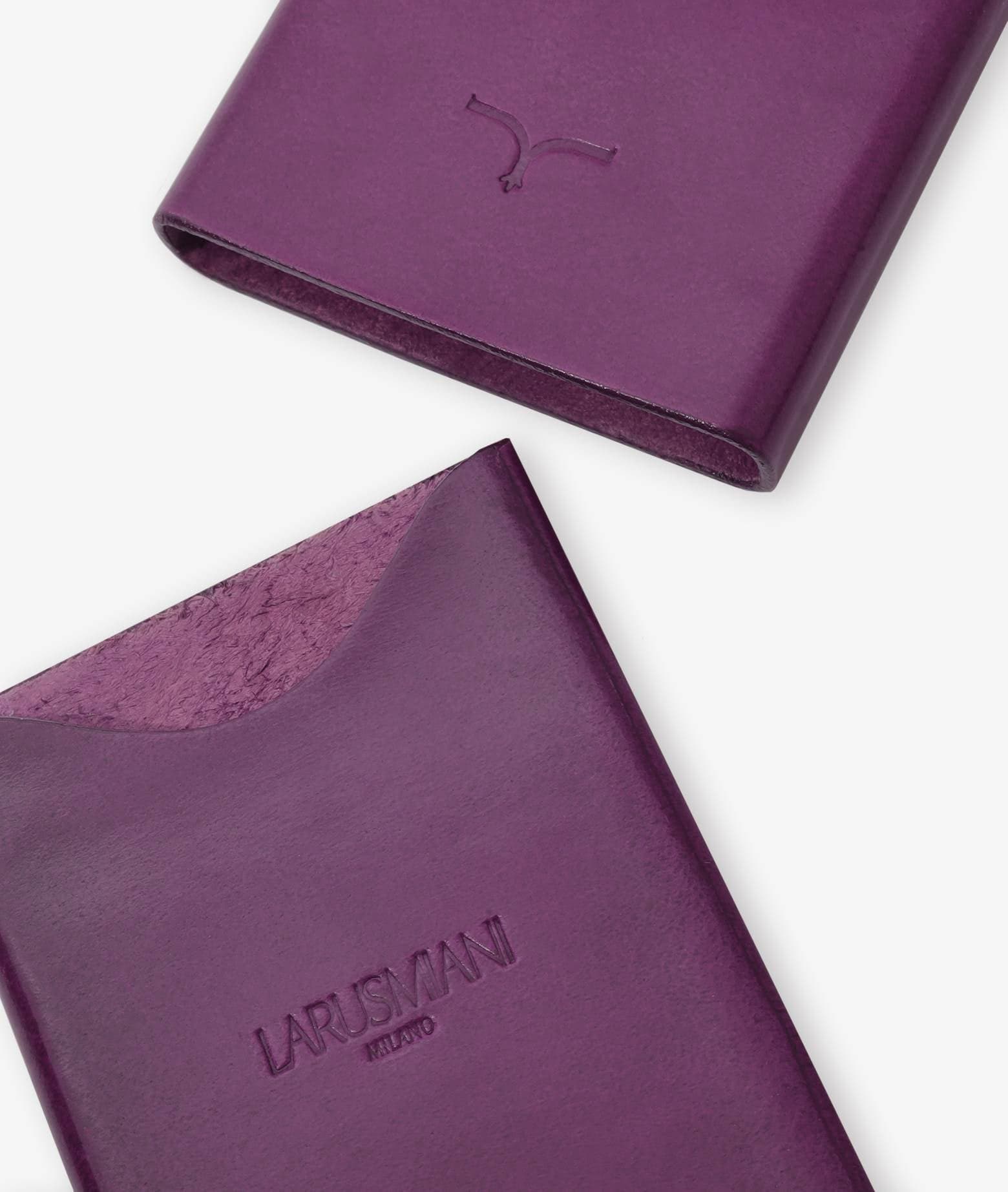 Larusmiani Cardholder Wallet In Purple