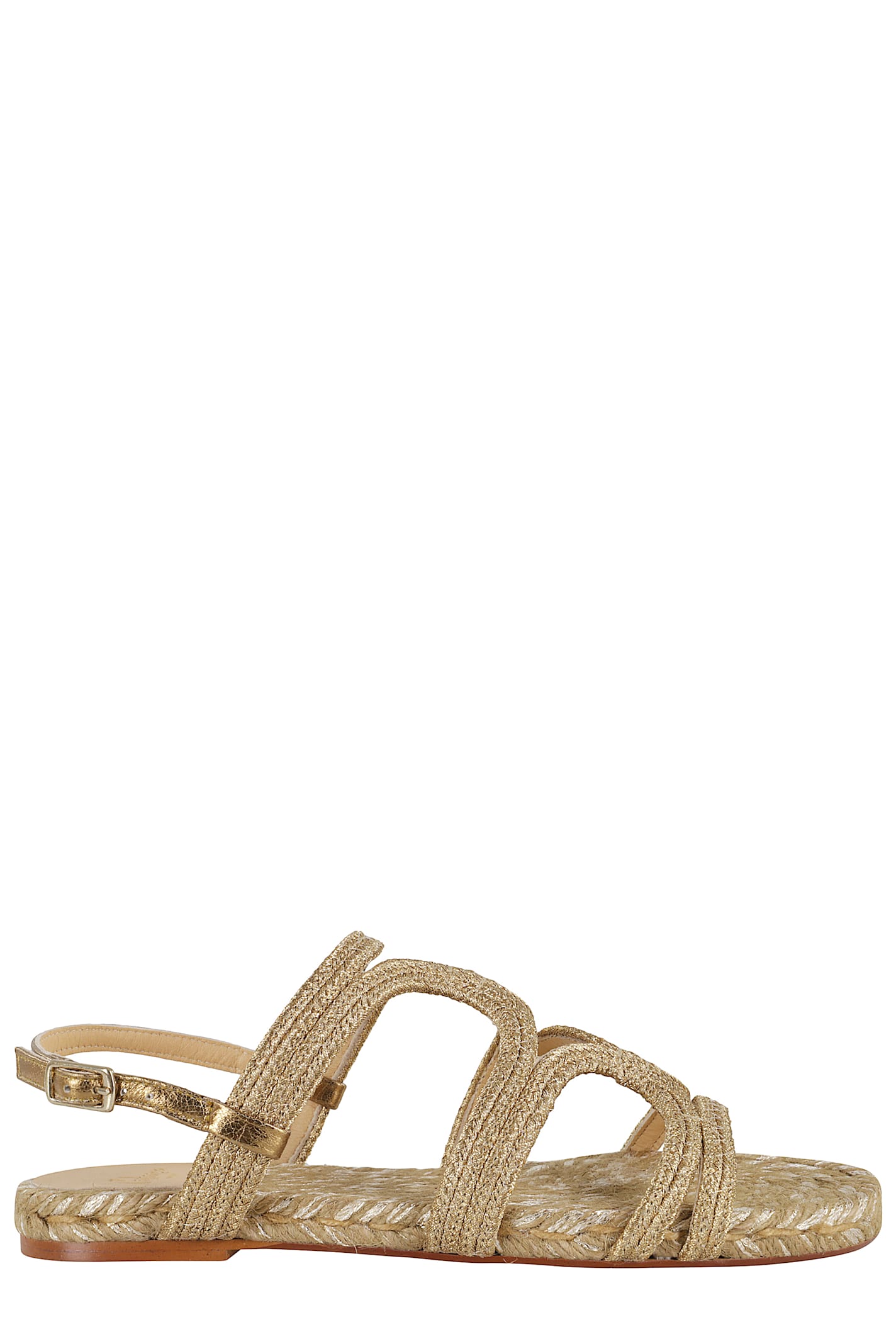 Castaã±er Womens Castaner Pitra 266 Woven Sandals In Oro Viejo