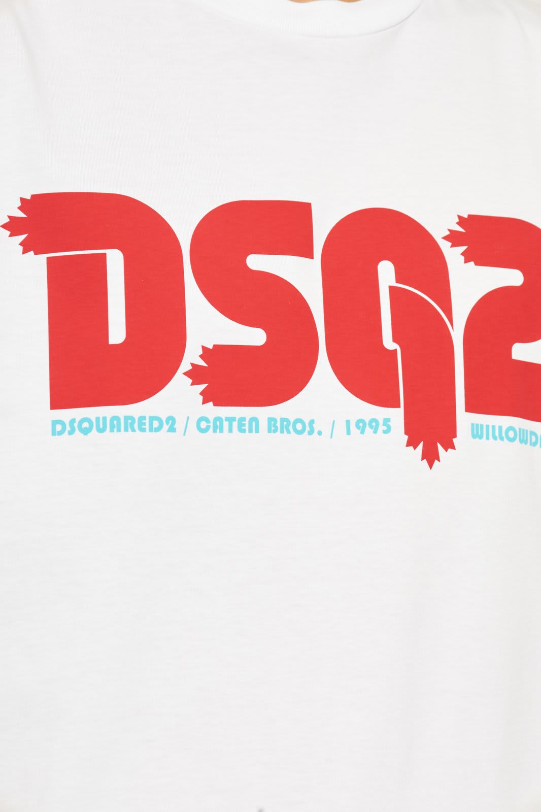 Shop Dsquared2 Logo Printed Crewneck T-shirt In White