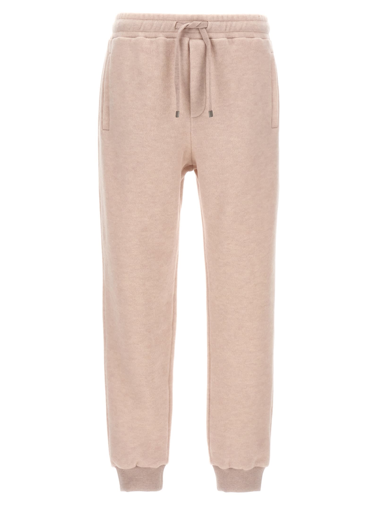 Shop Etro Wool Joggers In Beige