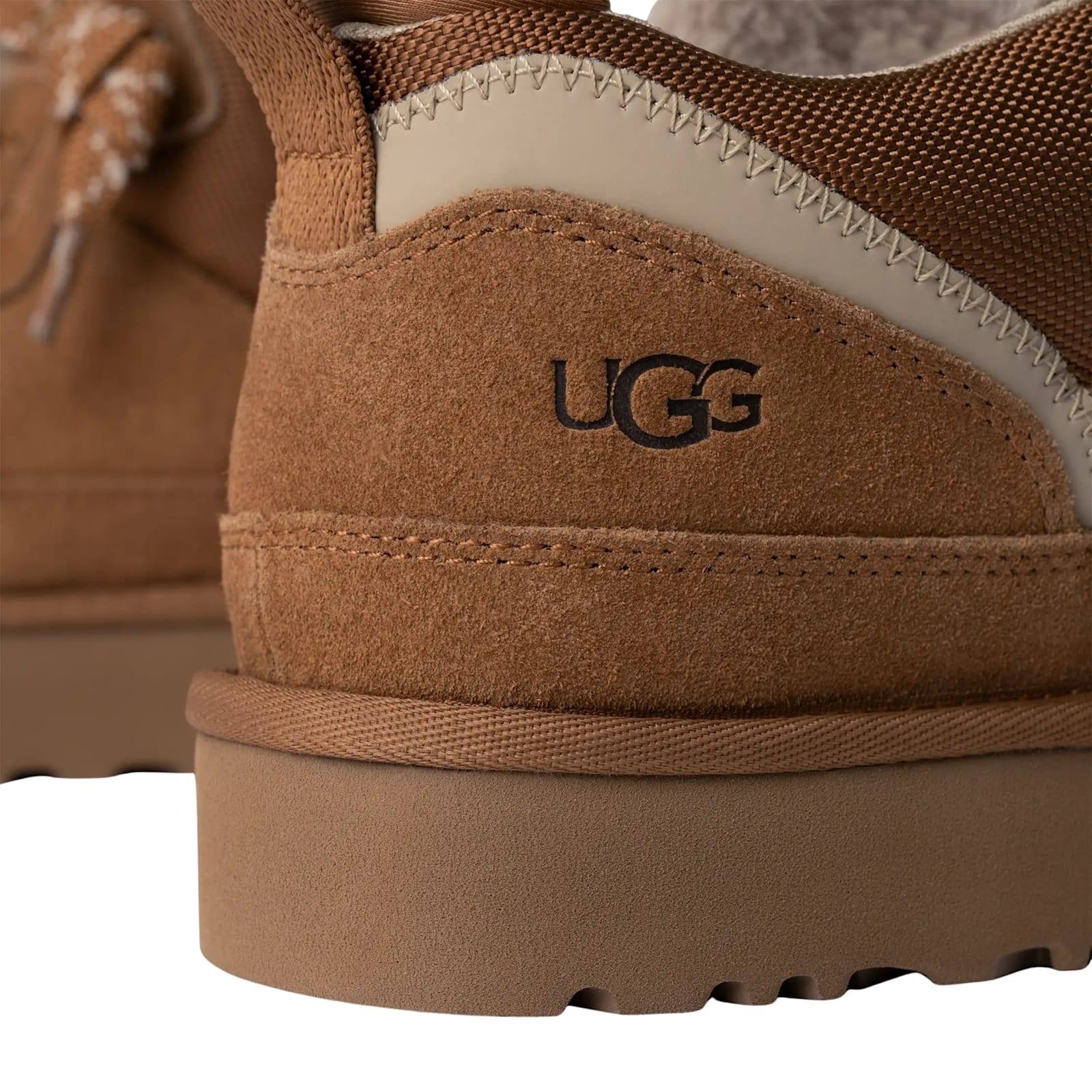 Ugg Low-profile Brown Sneakers With Suede And Nylon Upper In Brown