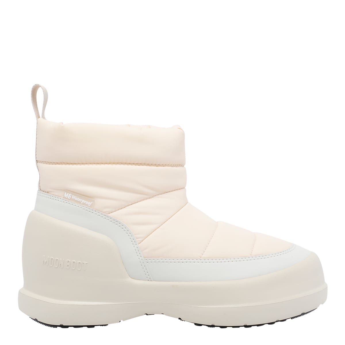 Moon Boot Mezzaluna Puffy Cream Booties In Multi