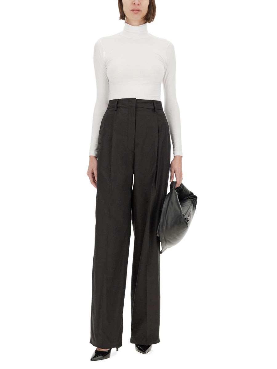 The Latest Billie Lightweight Poplin Trousers Black In Black