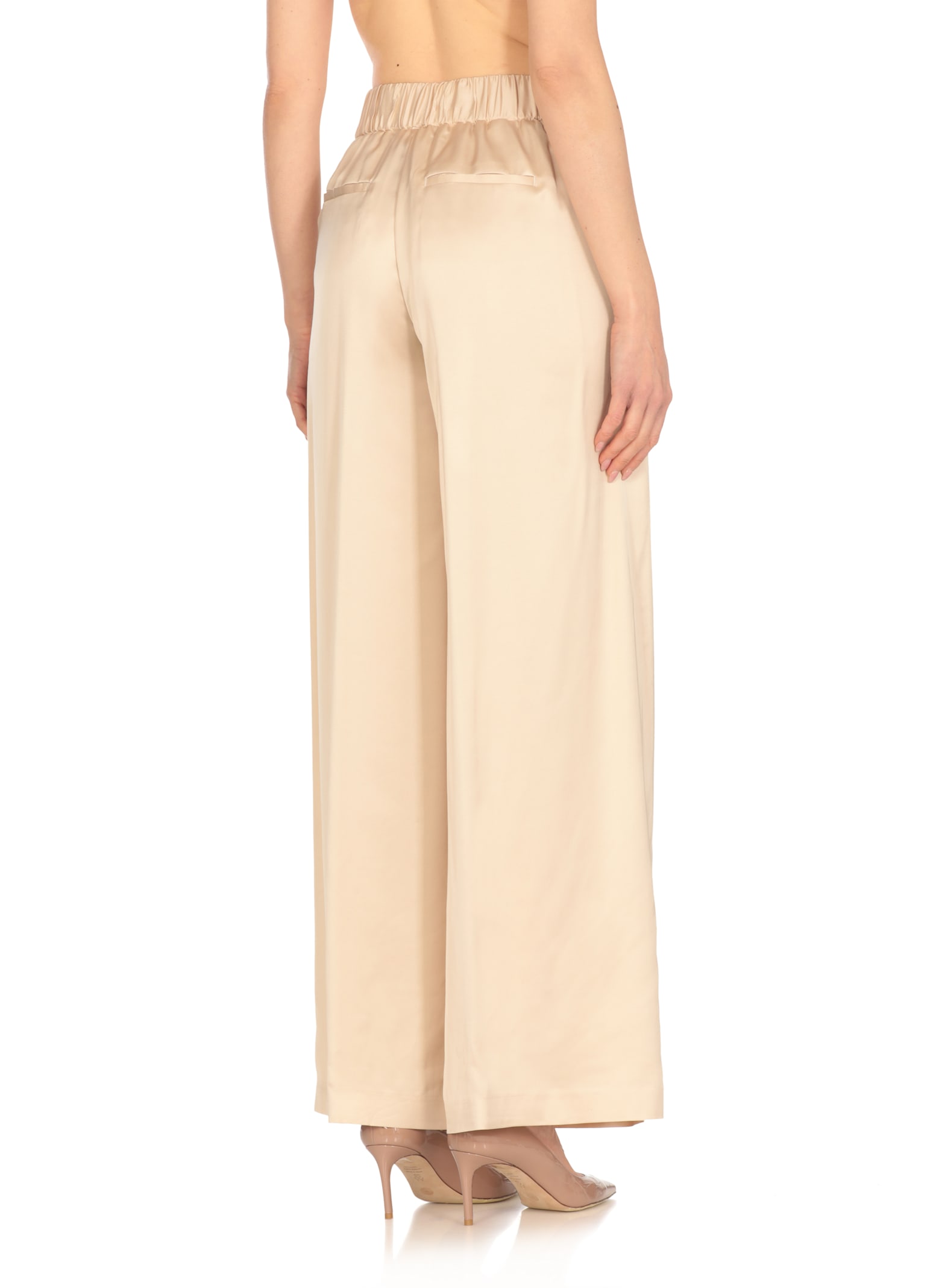 Peserico Beige Viscose Pants