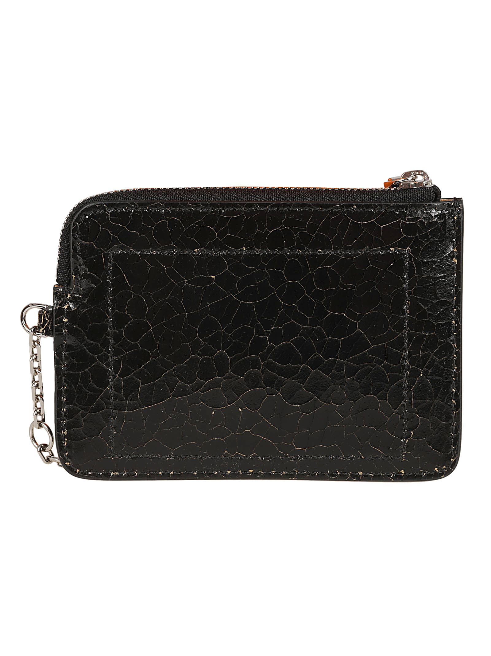 Alexander Mcqueen Sling Zip Coin Clutch In Black