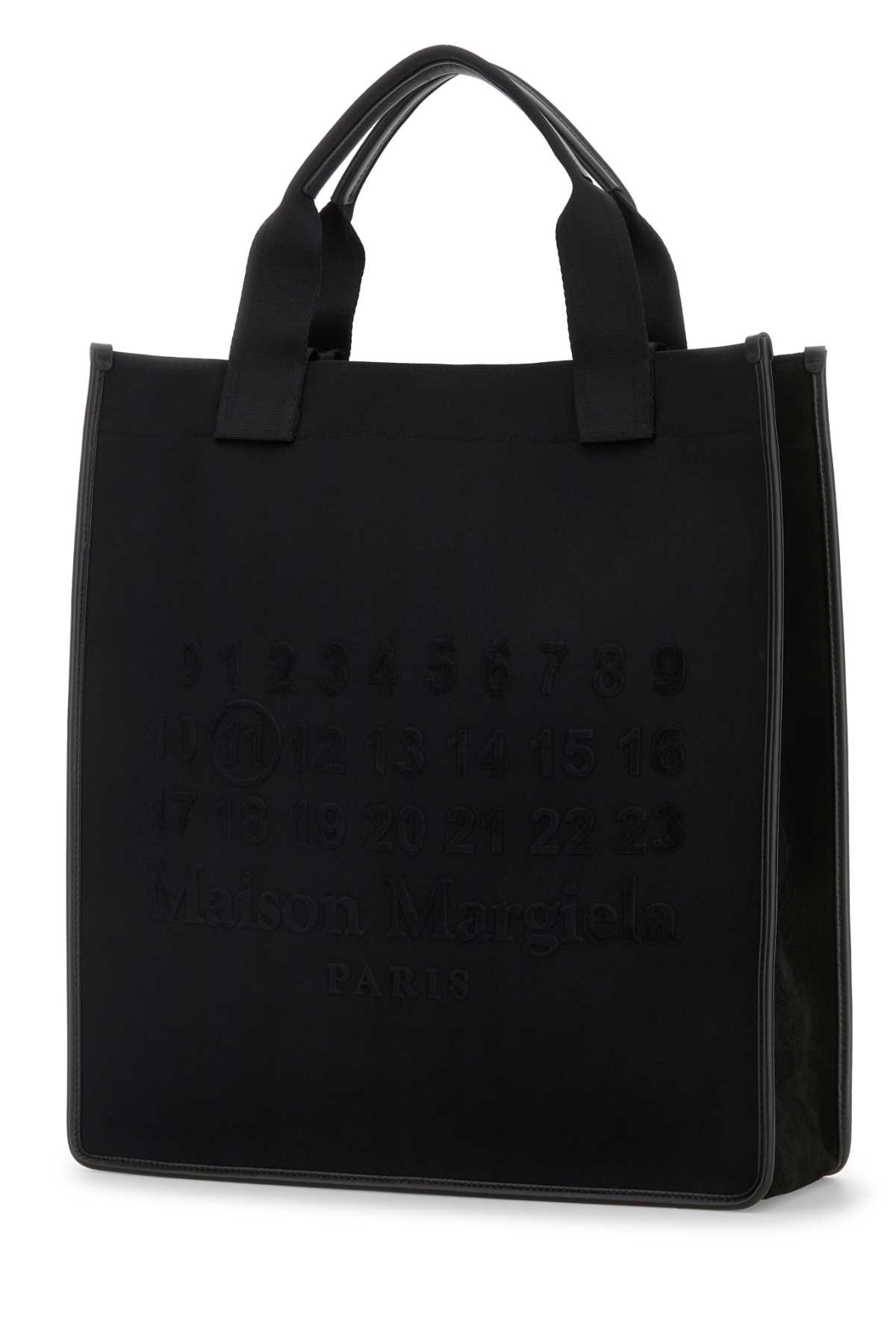 Maison Margiela Rectangular Shopping Bag Top Handles In Black