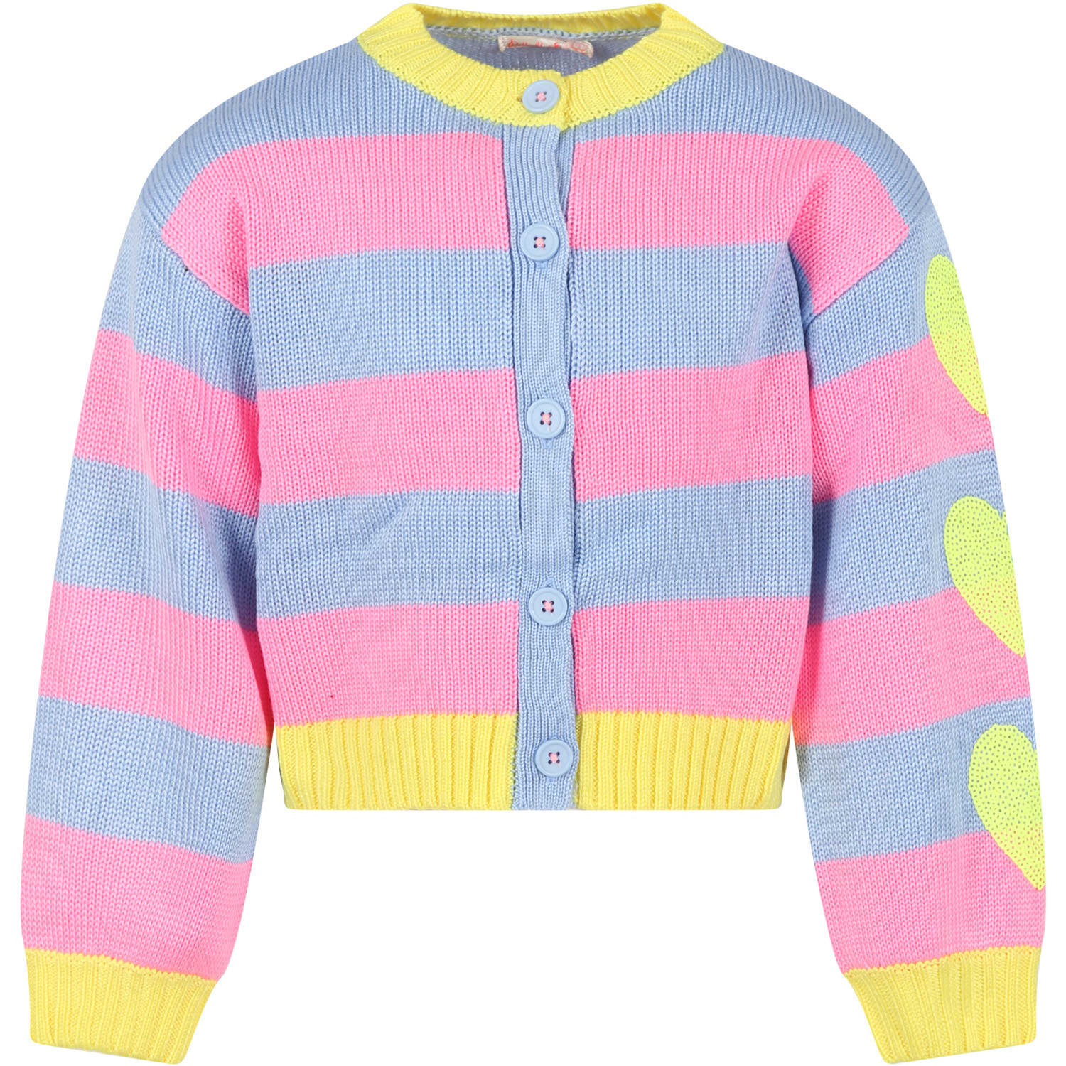 BILLIEBLUSH MULTICOLOR CARDIGAN FOR GIRL WITH HEARTS