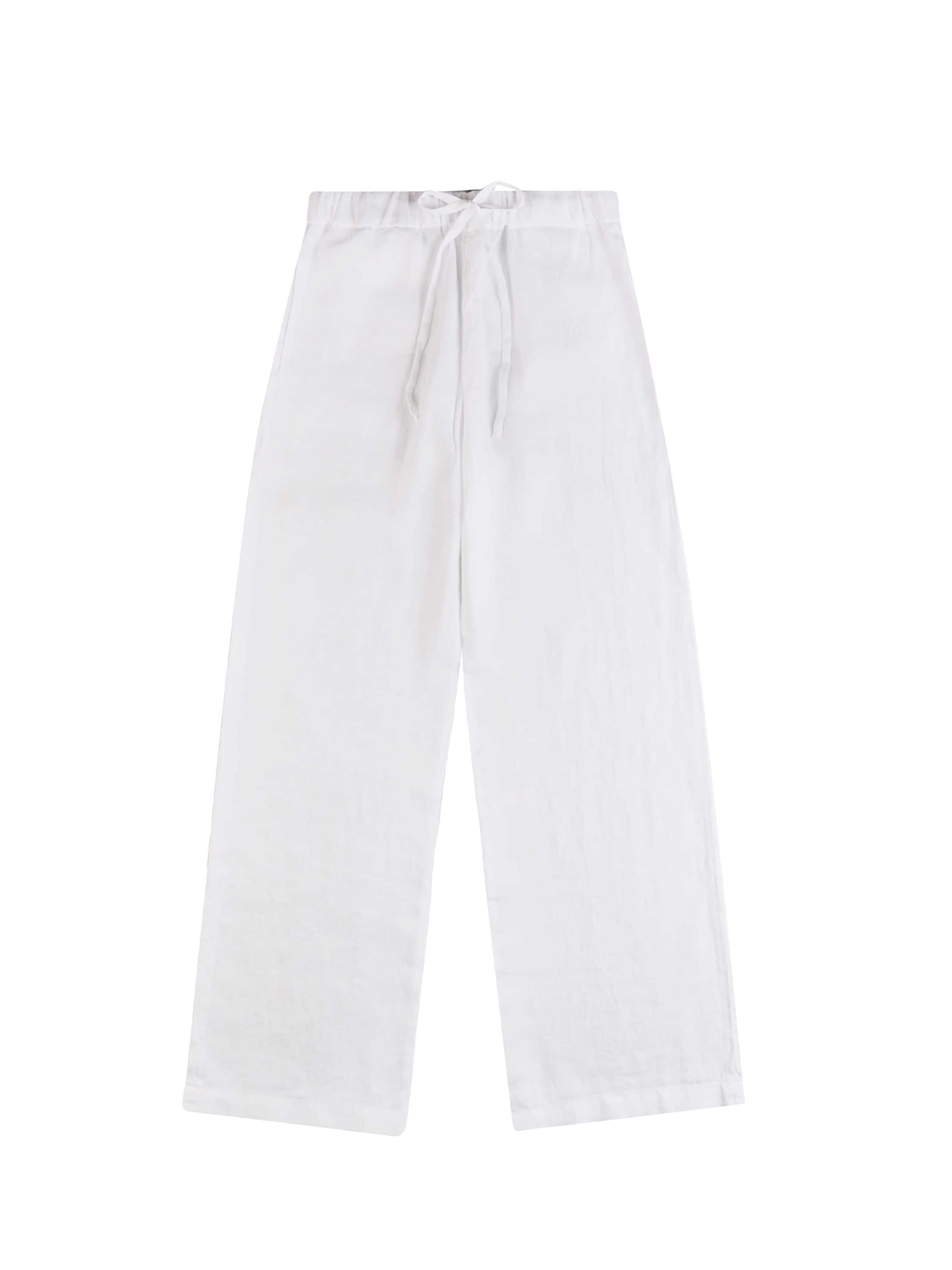 Shop Fay Pants In Bianco