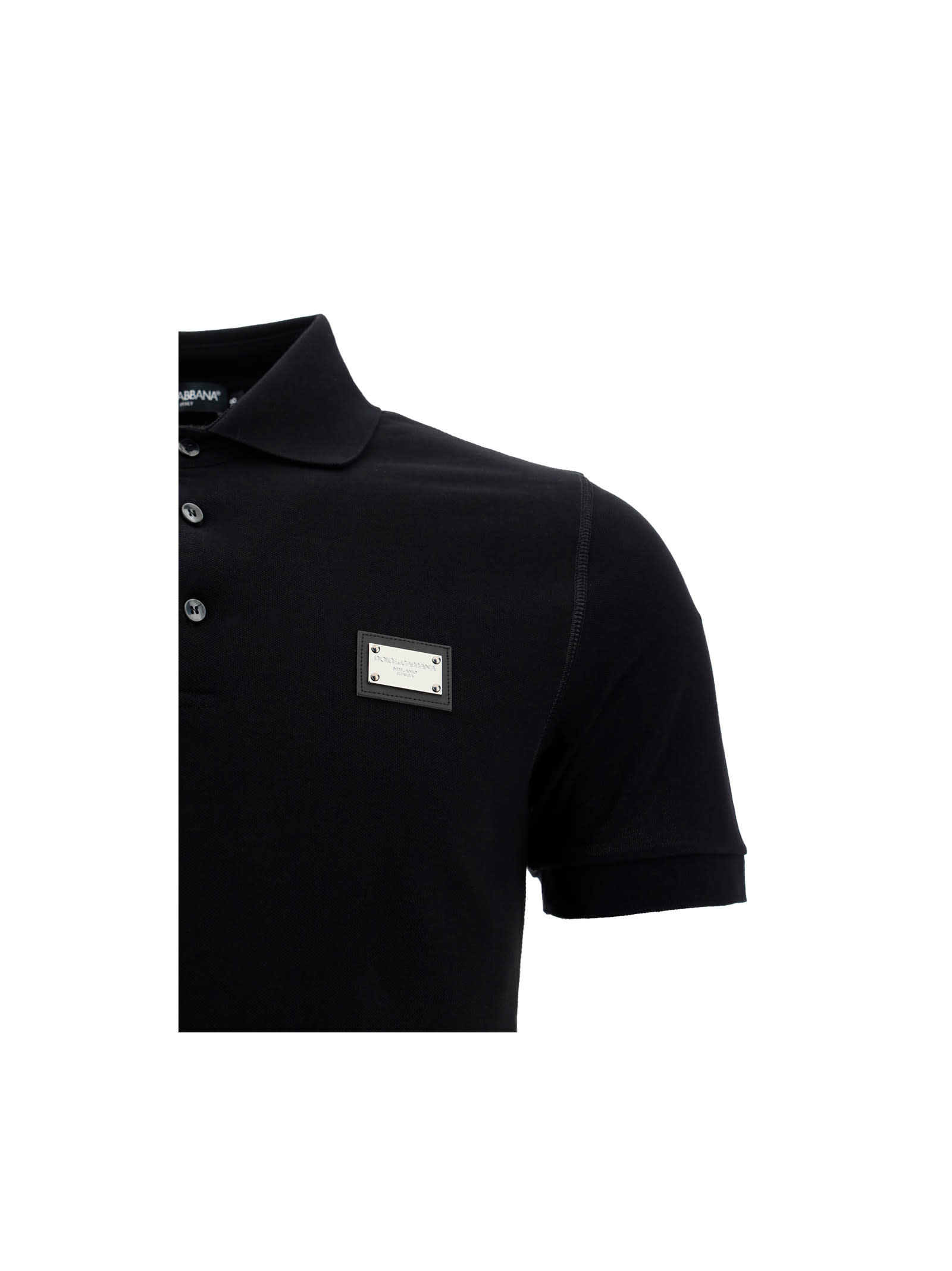 Shop Dolce & Gabbana Polo Shirt In Black