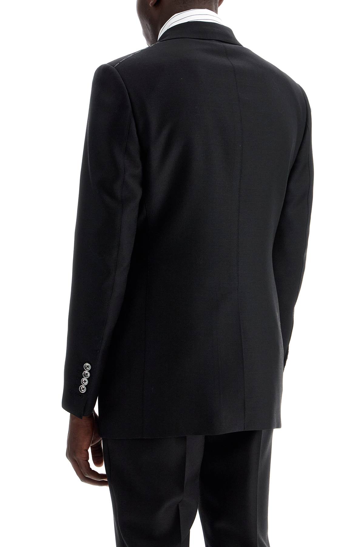 Shop Tom Ford Atticus Single-breasted Jacket In Wool And In Black (black)