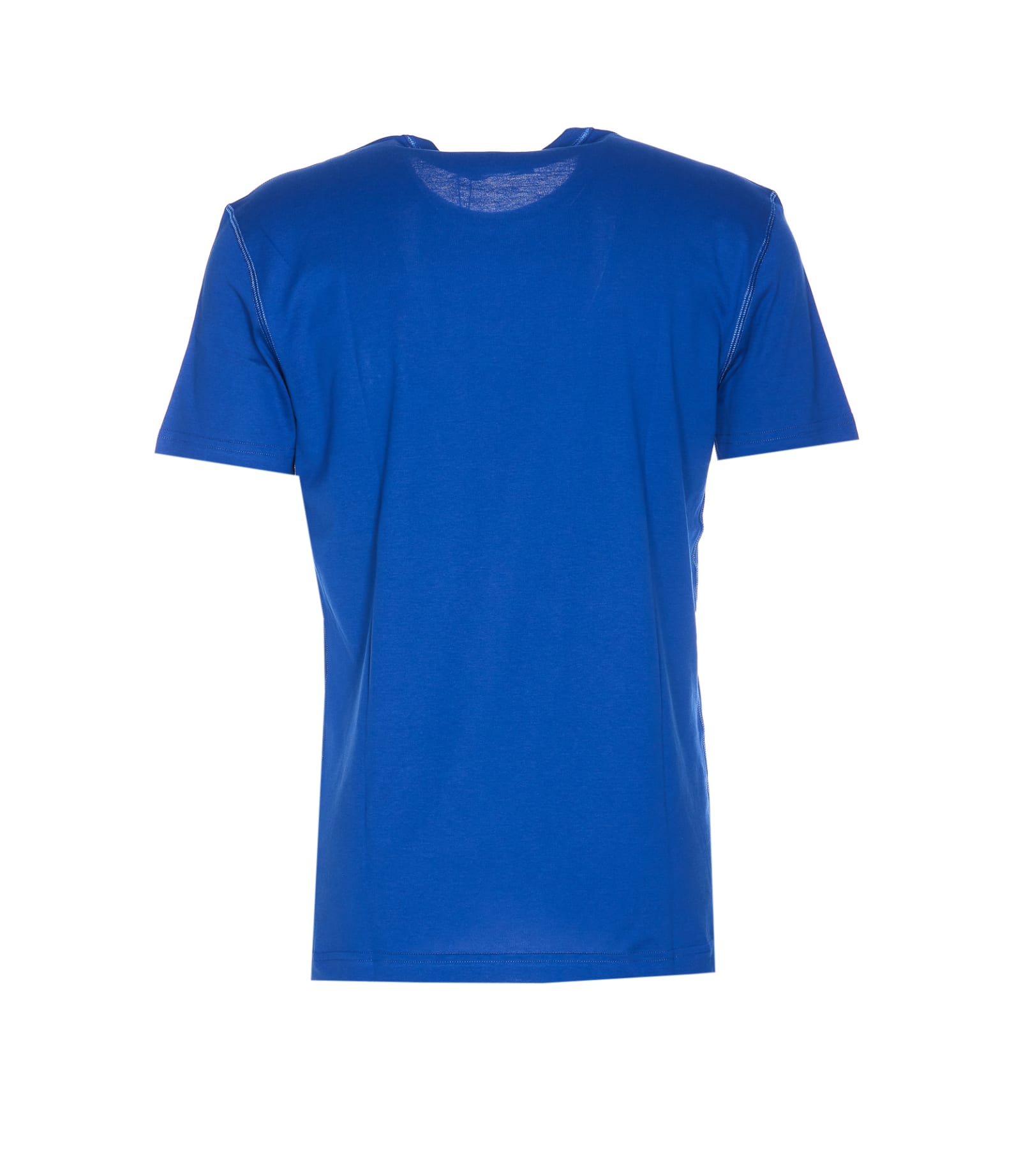 Shop Dolce & Gabbana Plaque Logo T-shirt In Blue