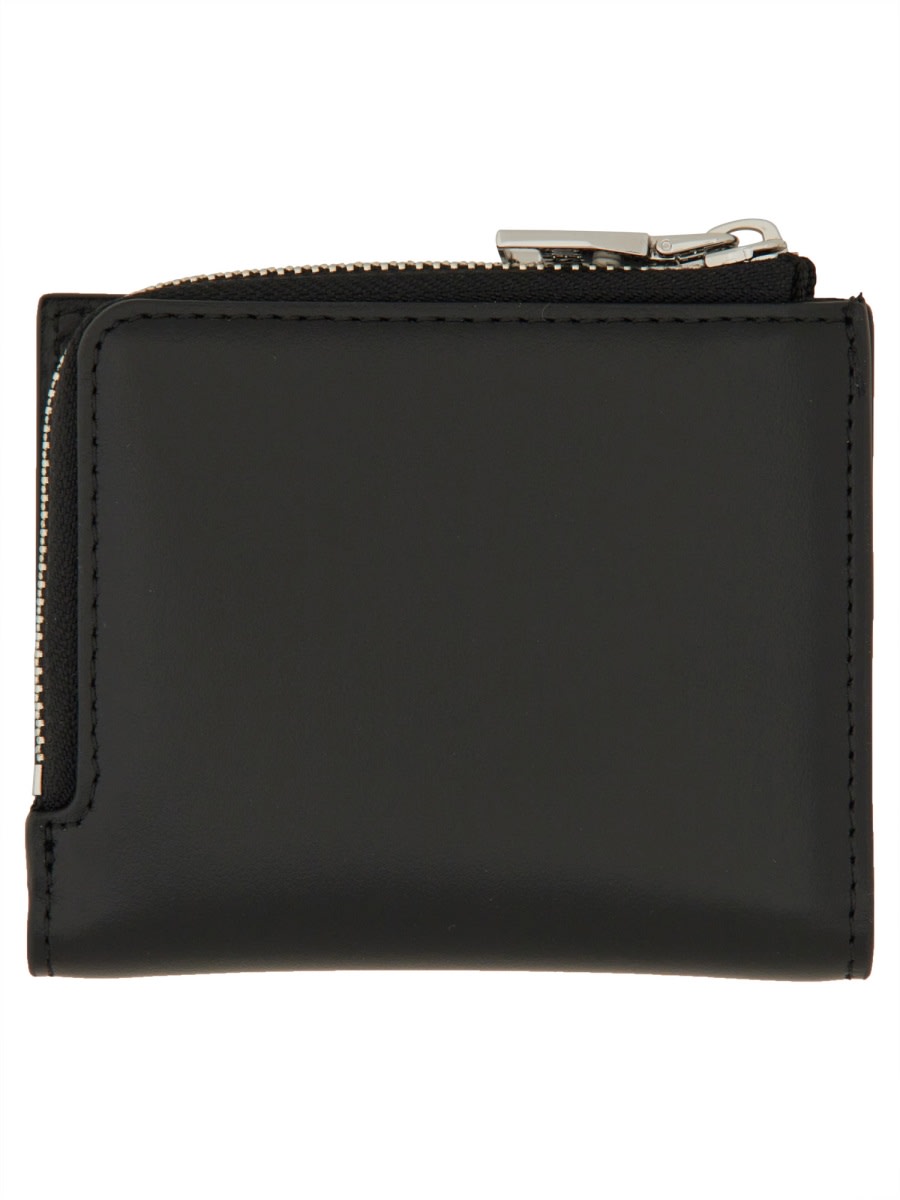 DIESEL LEATHER CARD HOLDER WITH LOGO 