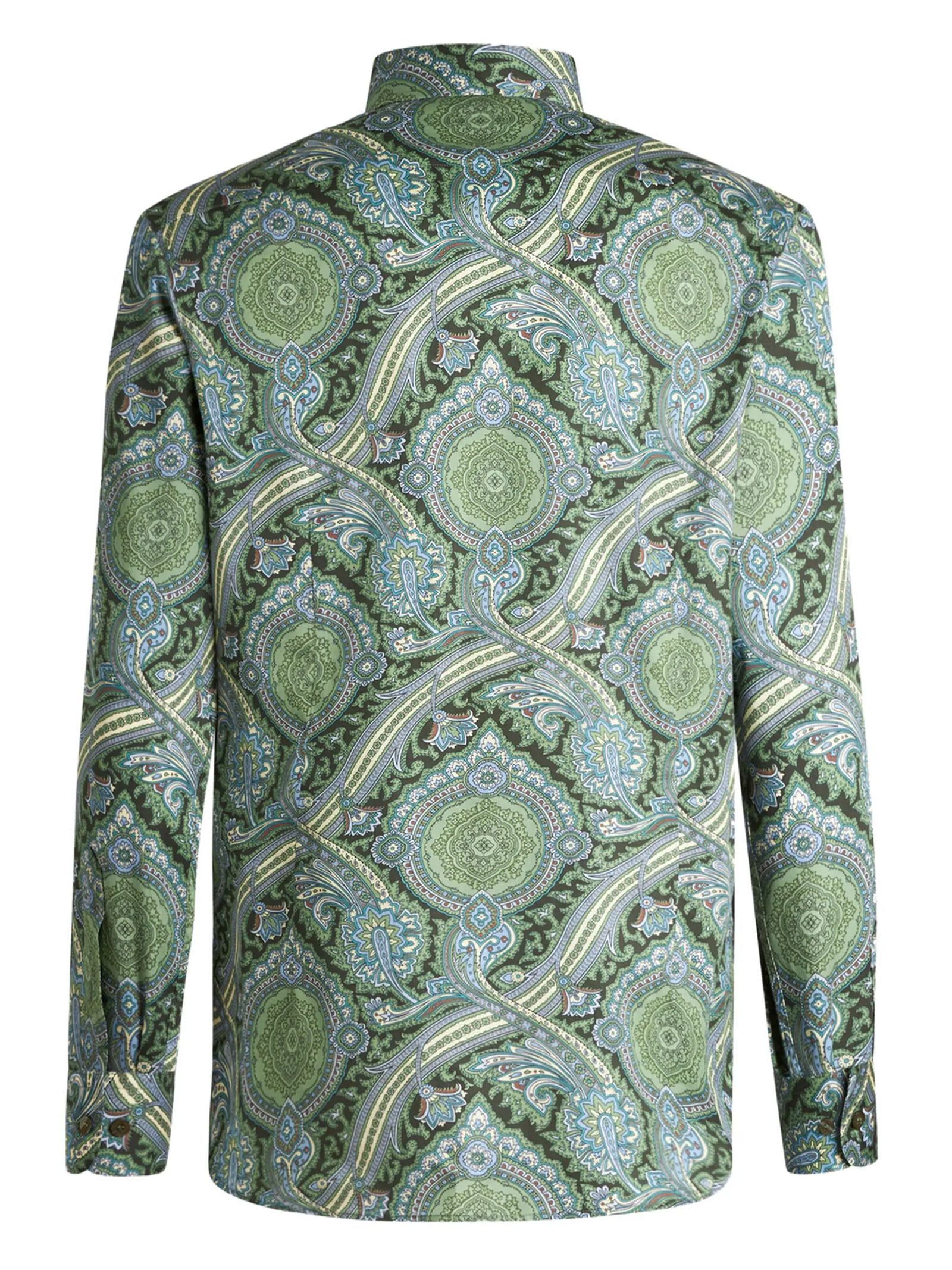 Shop Etro Shirts Green