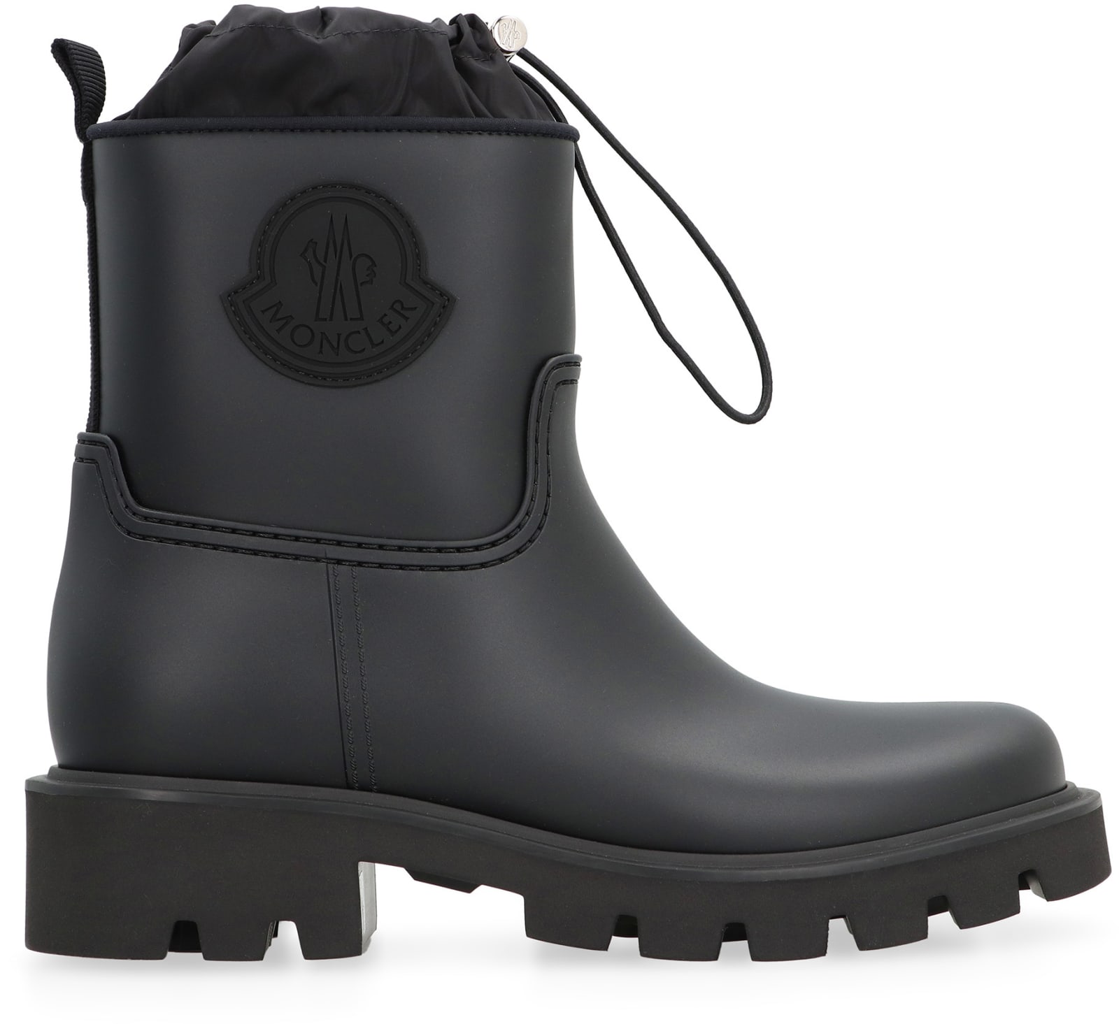 Shop Moncler Kickstream Rain Boots In Black