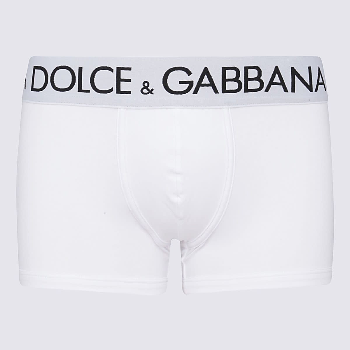 Dolce & Gabbana White Cotton Logo Boxers