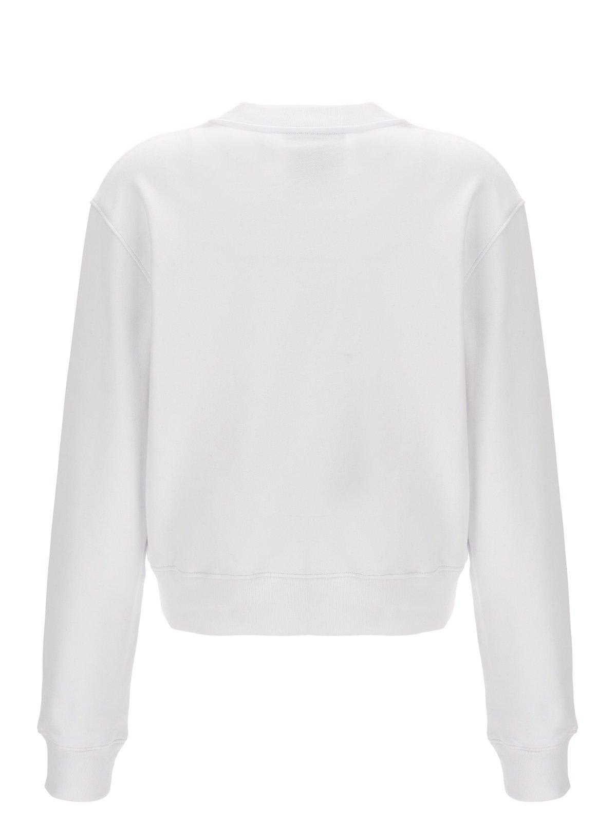 Shop Moschino 40 Years Of Love Sweatshirt In White