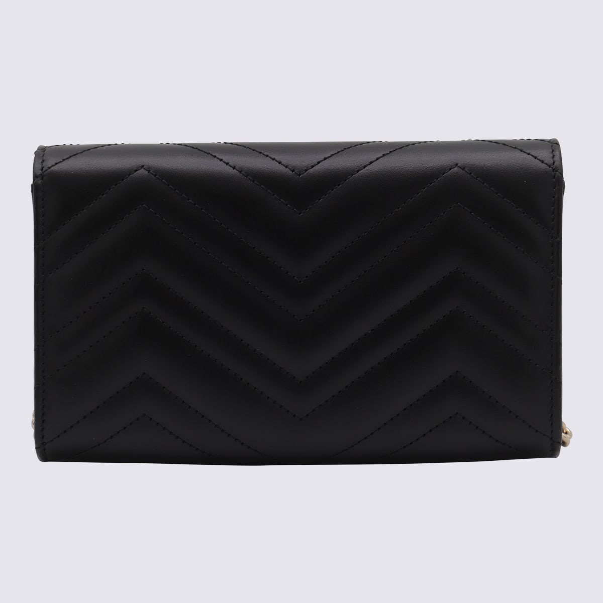Gucci Women Gg Marmont Chain Wallet In Black