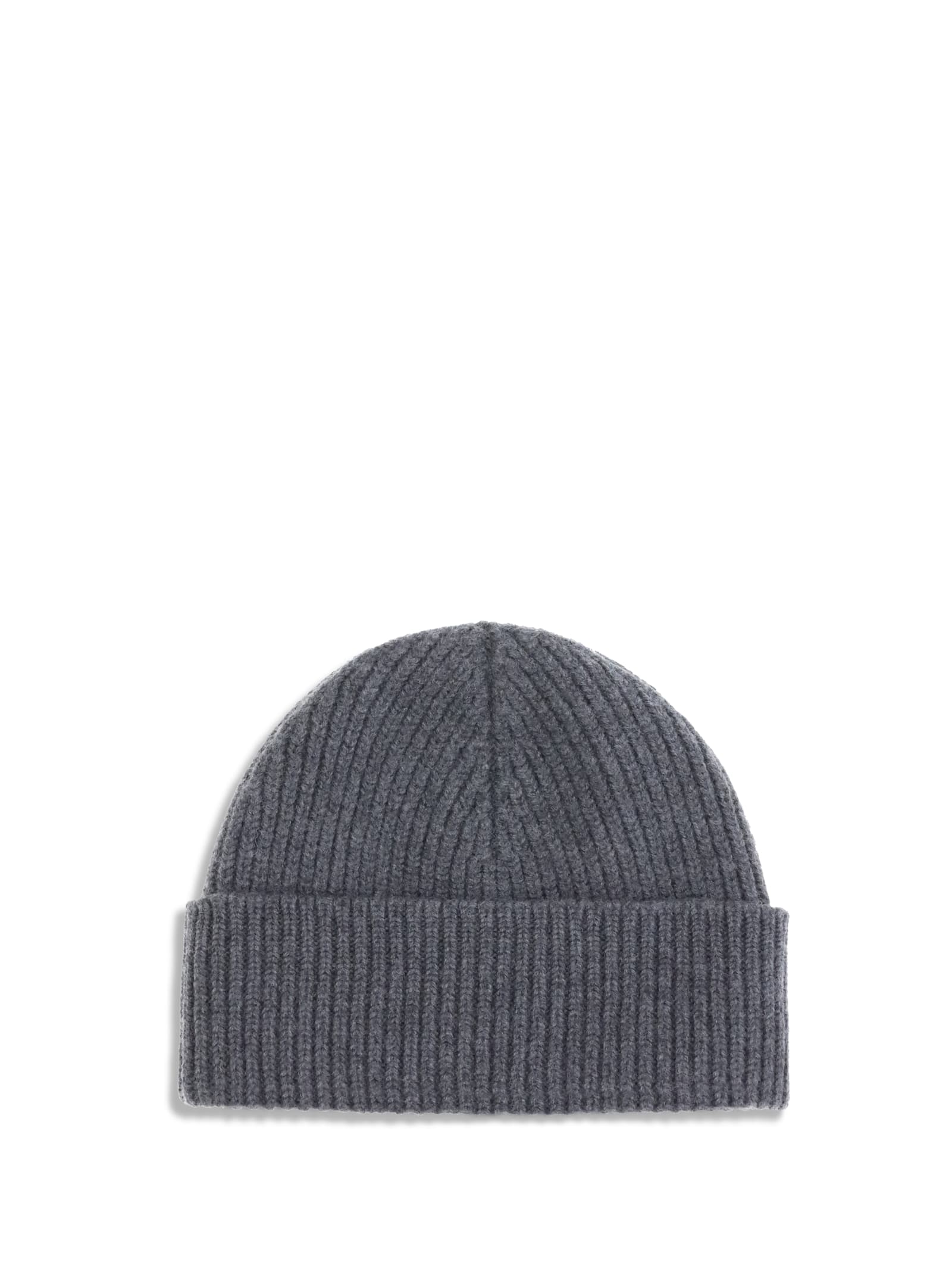 Ami Alexandre Mattiussi Ami De Coeur Beanie Hat In Gray
