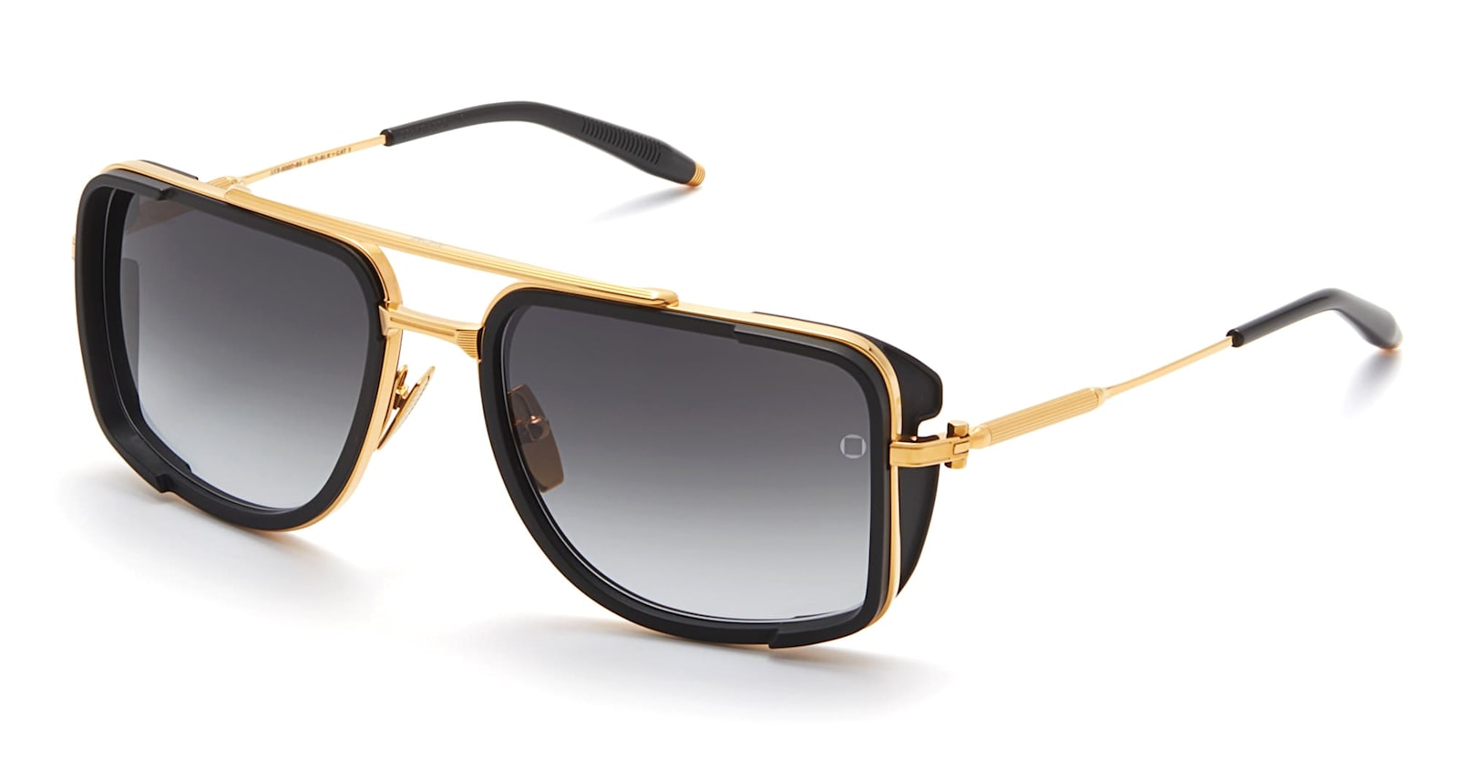Akoni Stargazer - Yellow Gold / Matte Black Sunglasses In Black