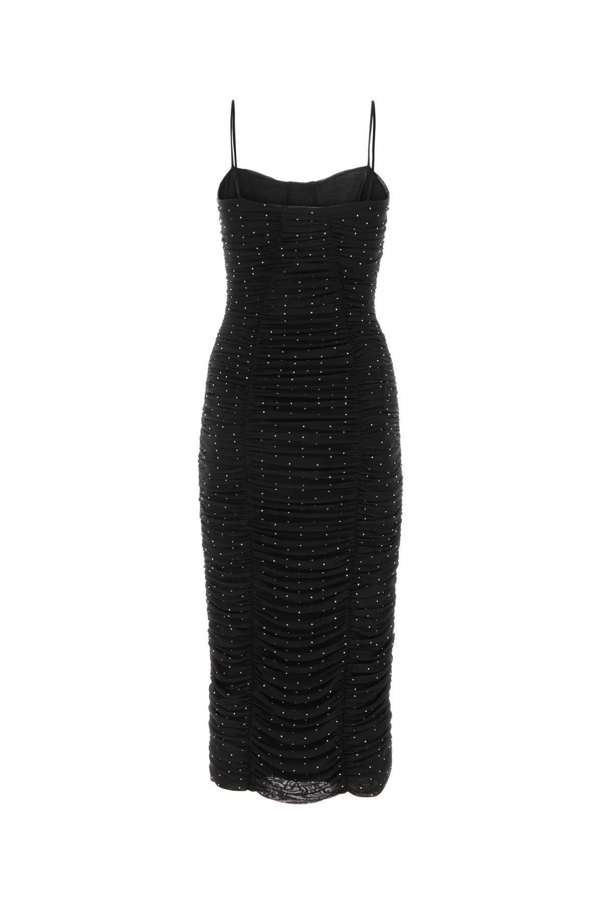 Shop Rotate Birger Christensen Black Mesh Dress