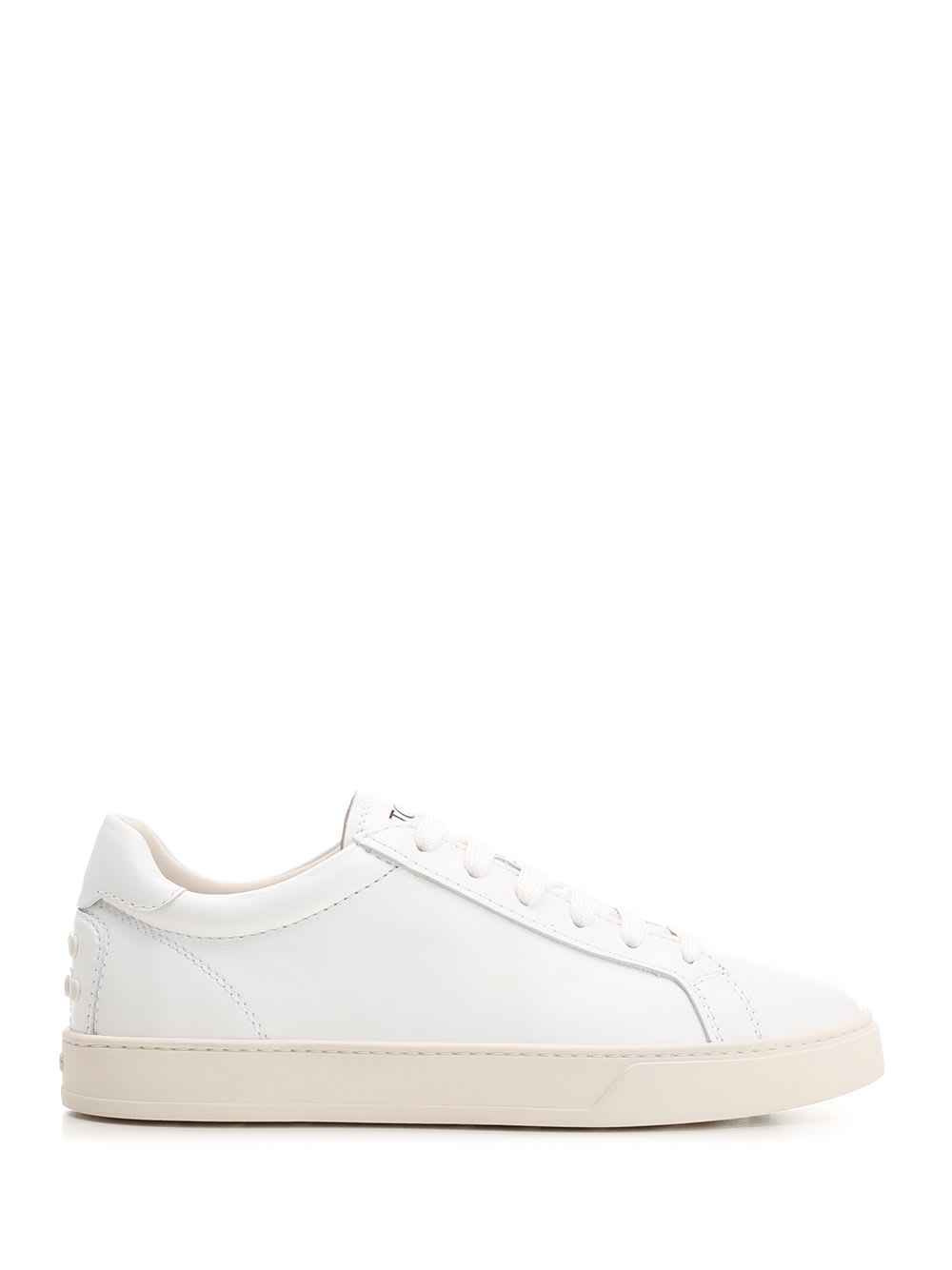 Shop Tod's White Leather Sneaker