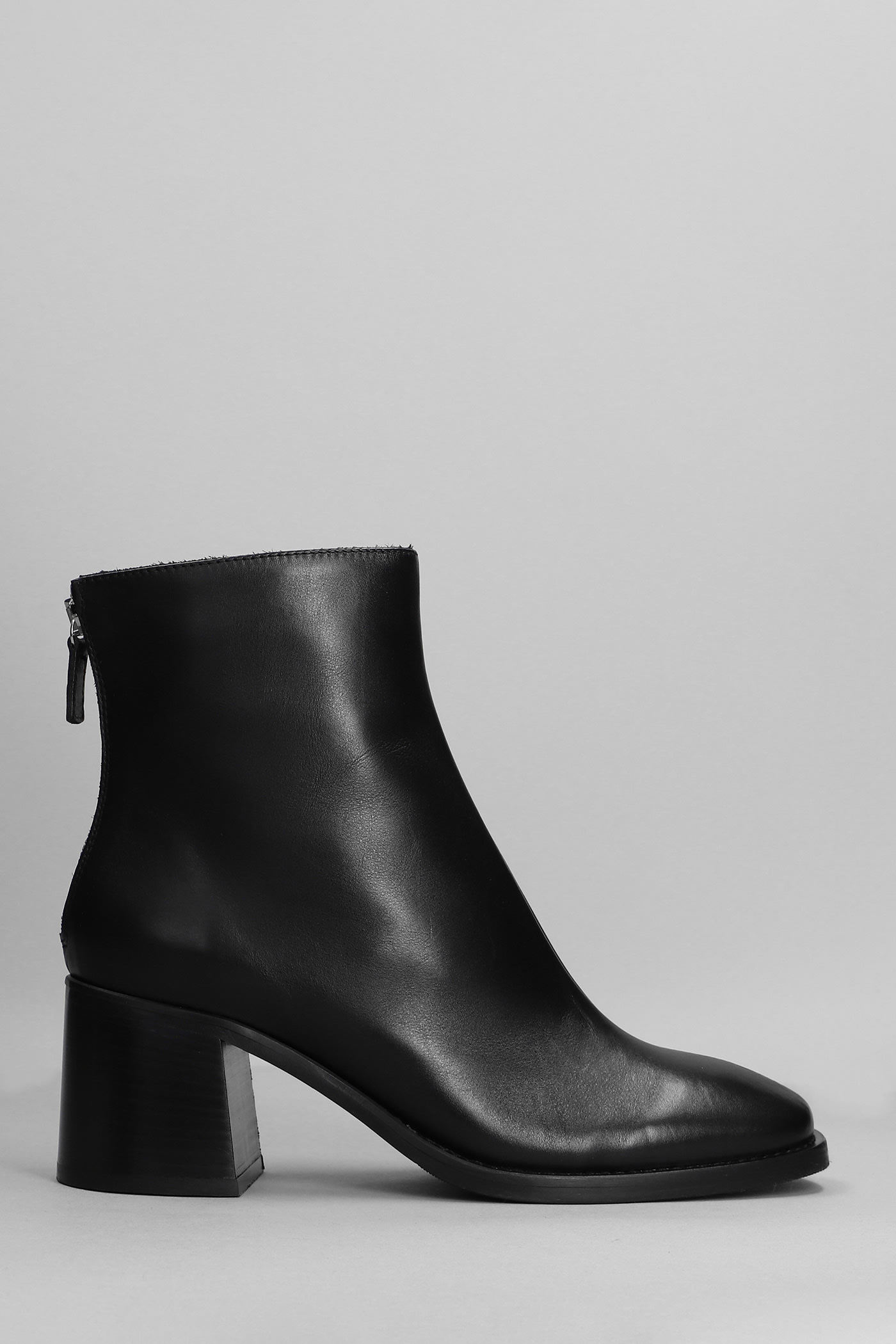 Fabio Rusconi High Heels Ankle Boots In Black Leather