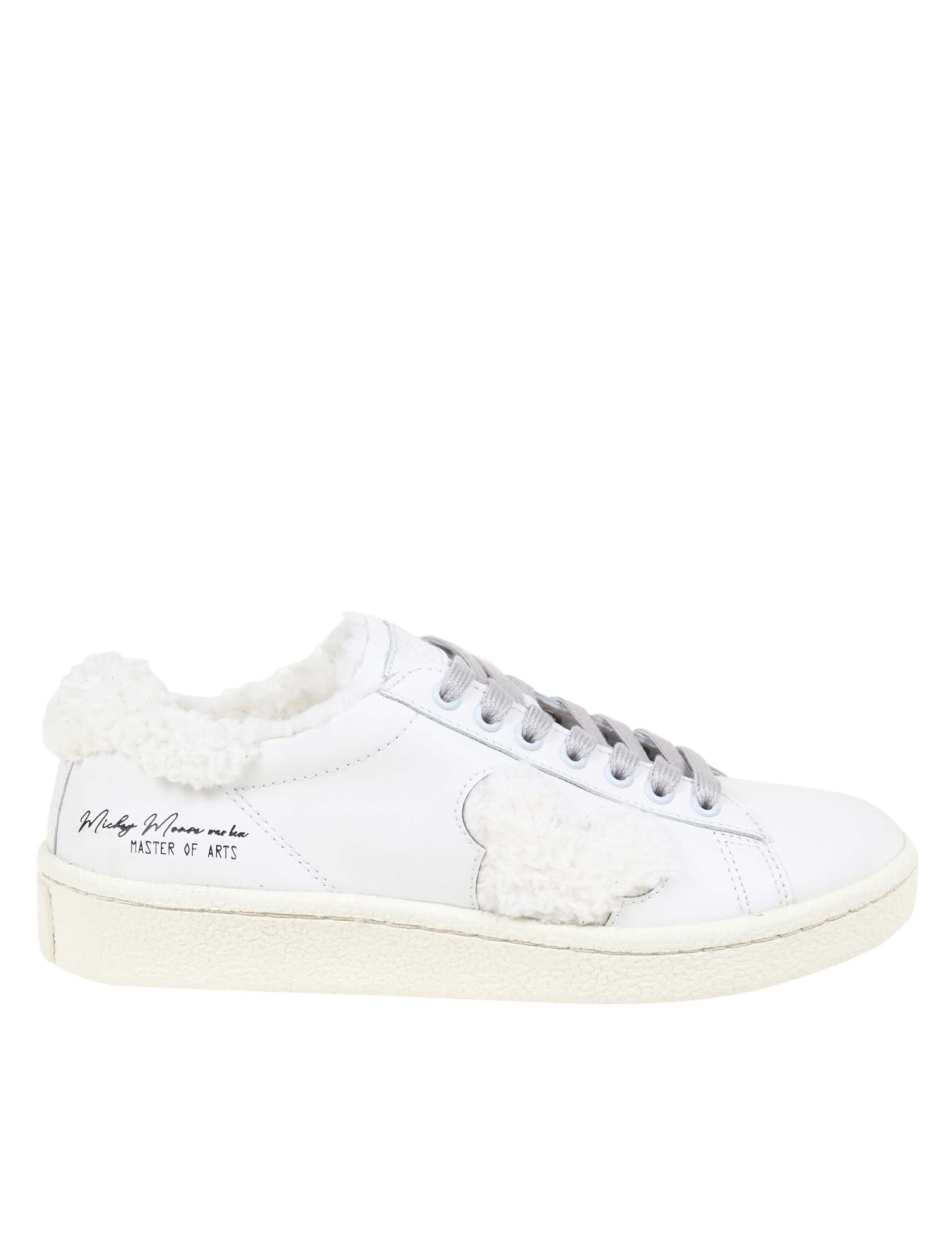 M.O.A. master of arts Moa Sneakers In Leather With Shearling Detail
