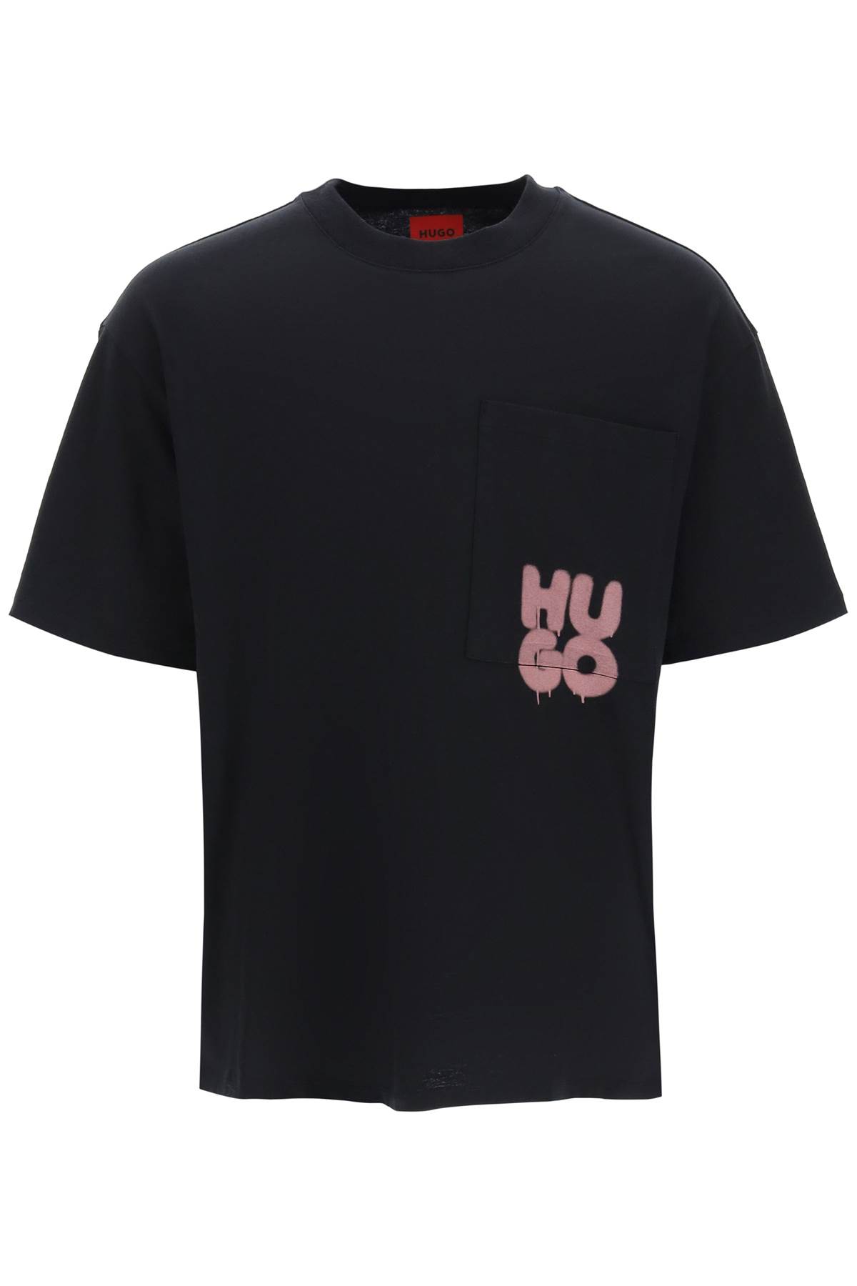 Hugo Boss Graffiti Logo Dampato T-shirt In Black (black) | ModeSens