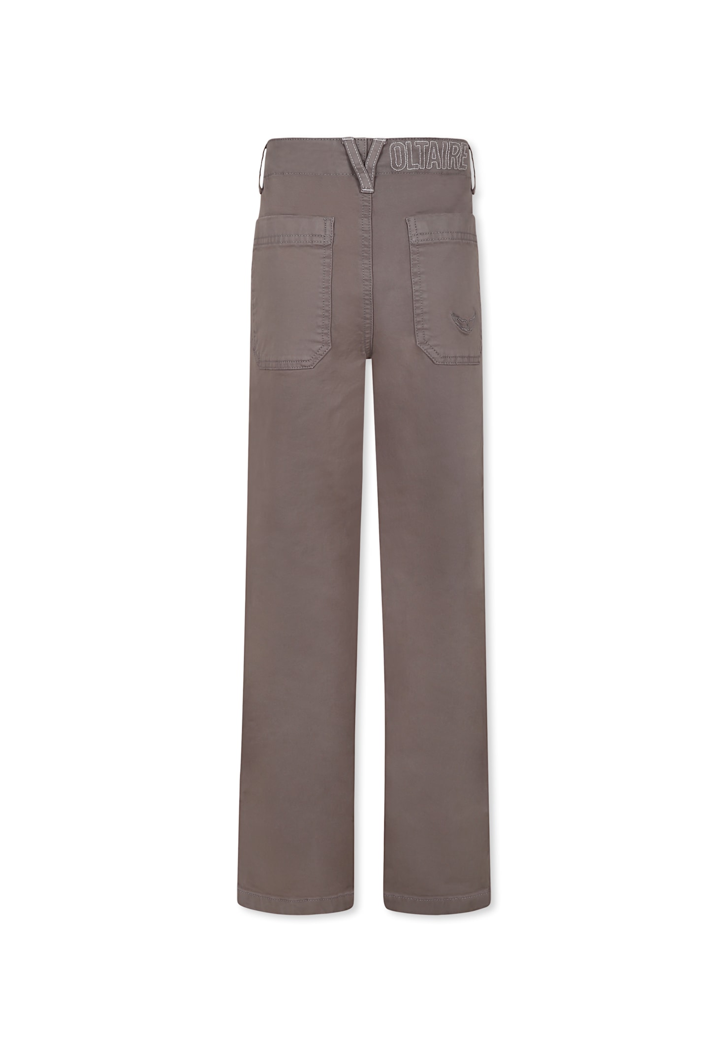 Zadig & Voltaire Grey Trousers For Boy With Logo In Grey