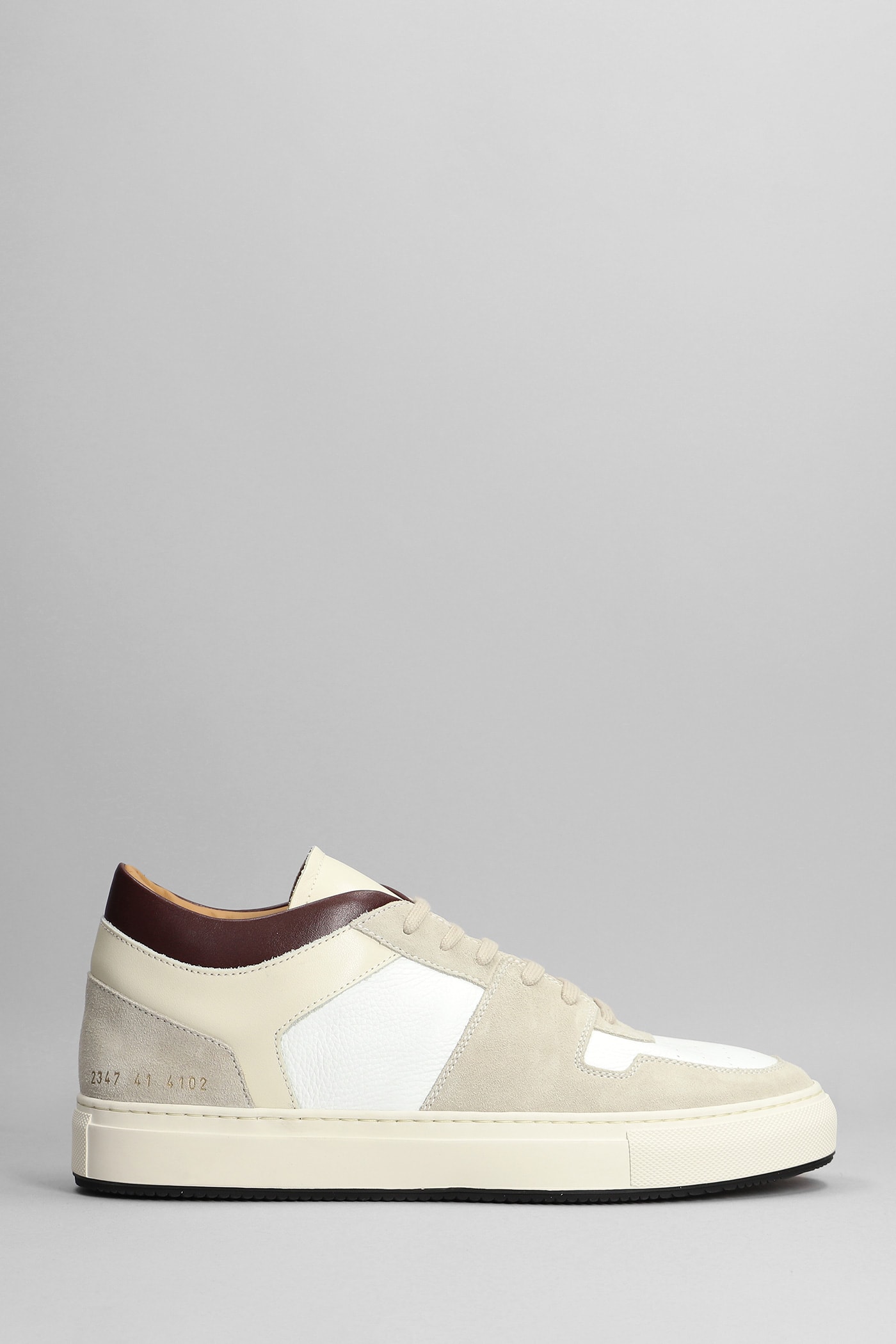 Common Projects Decades Sneakers In Beige Suede And Leather