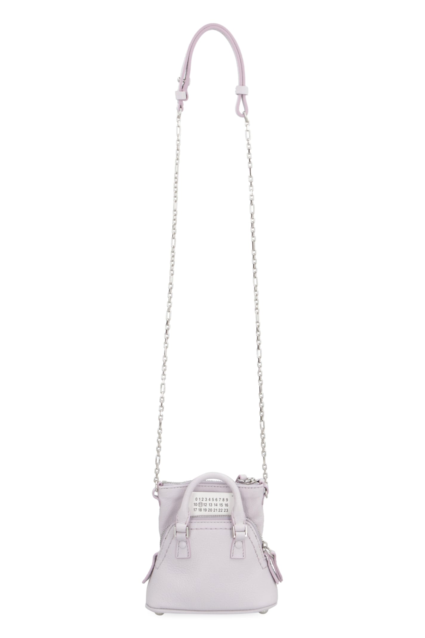 Shop Maison Margiela 5ac Classique Baby Leather Crossbody Bag In Lilac