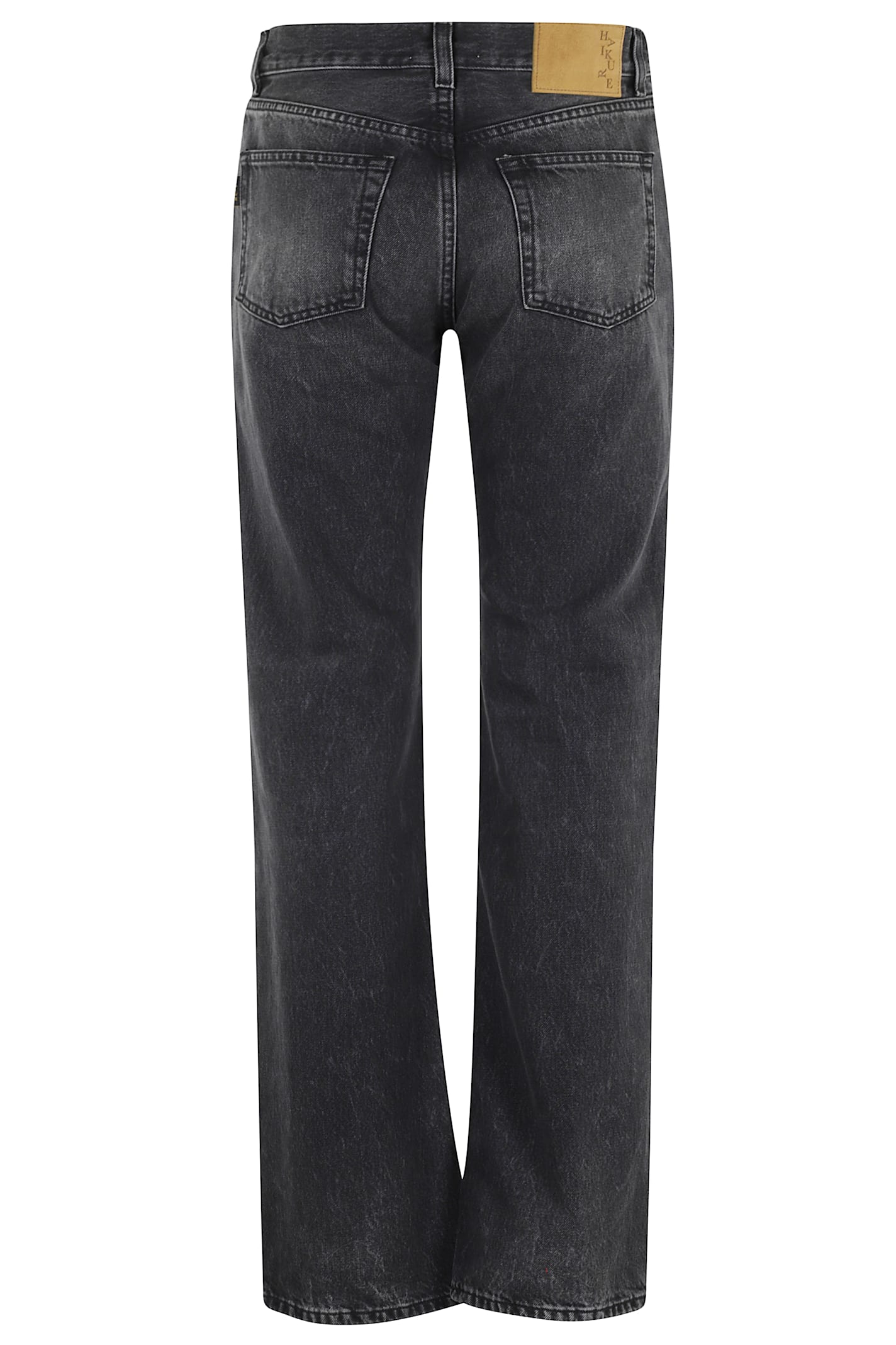 Haikure Five-pocket Trousers With Belt Loops And Rivets In Black