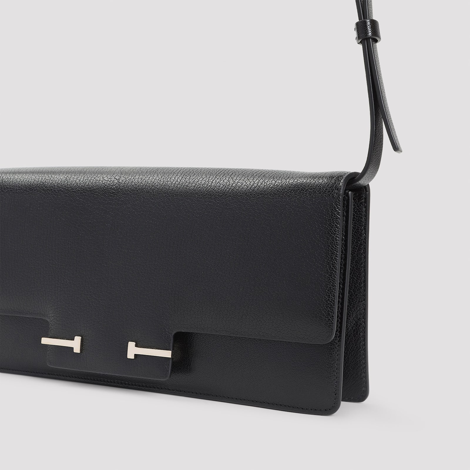 Tom Ford Black Aube East West Shoulder Bag In Black