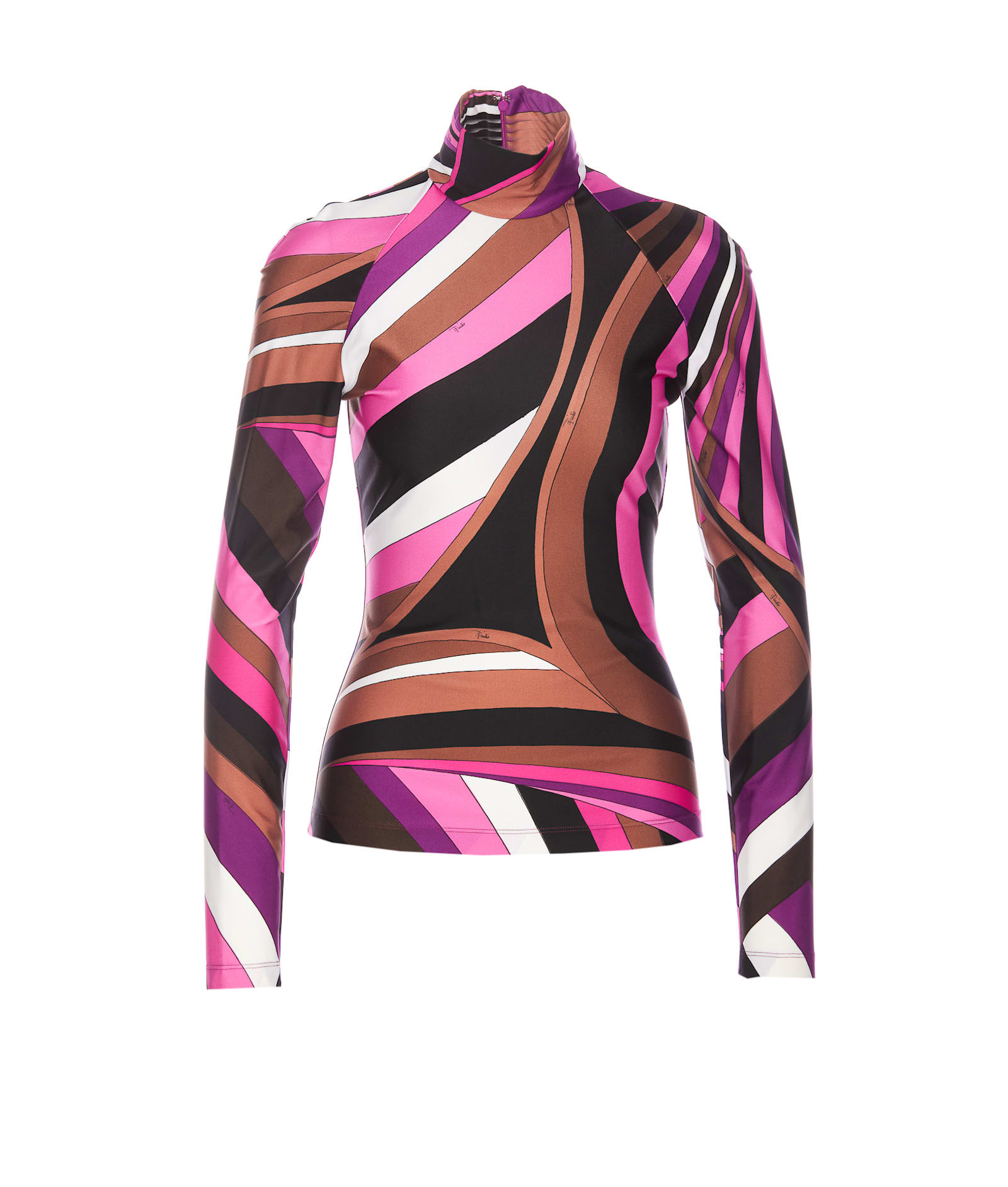 Shop Pucci Iride Print Top In Multicolour