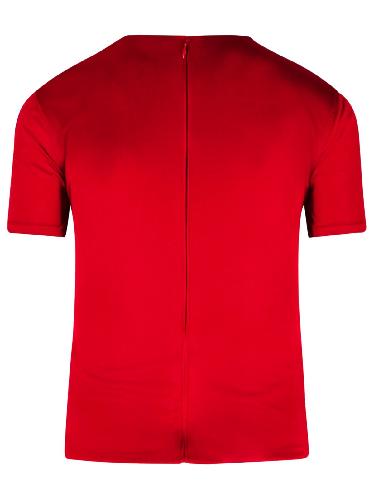 Versace Medusa Red Viscose T-shirt In Red