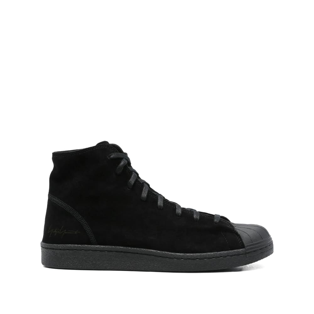 Y-3 Black Suede Kuro Pro Model Sneakers In Multi