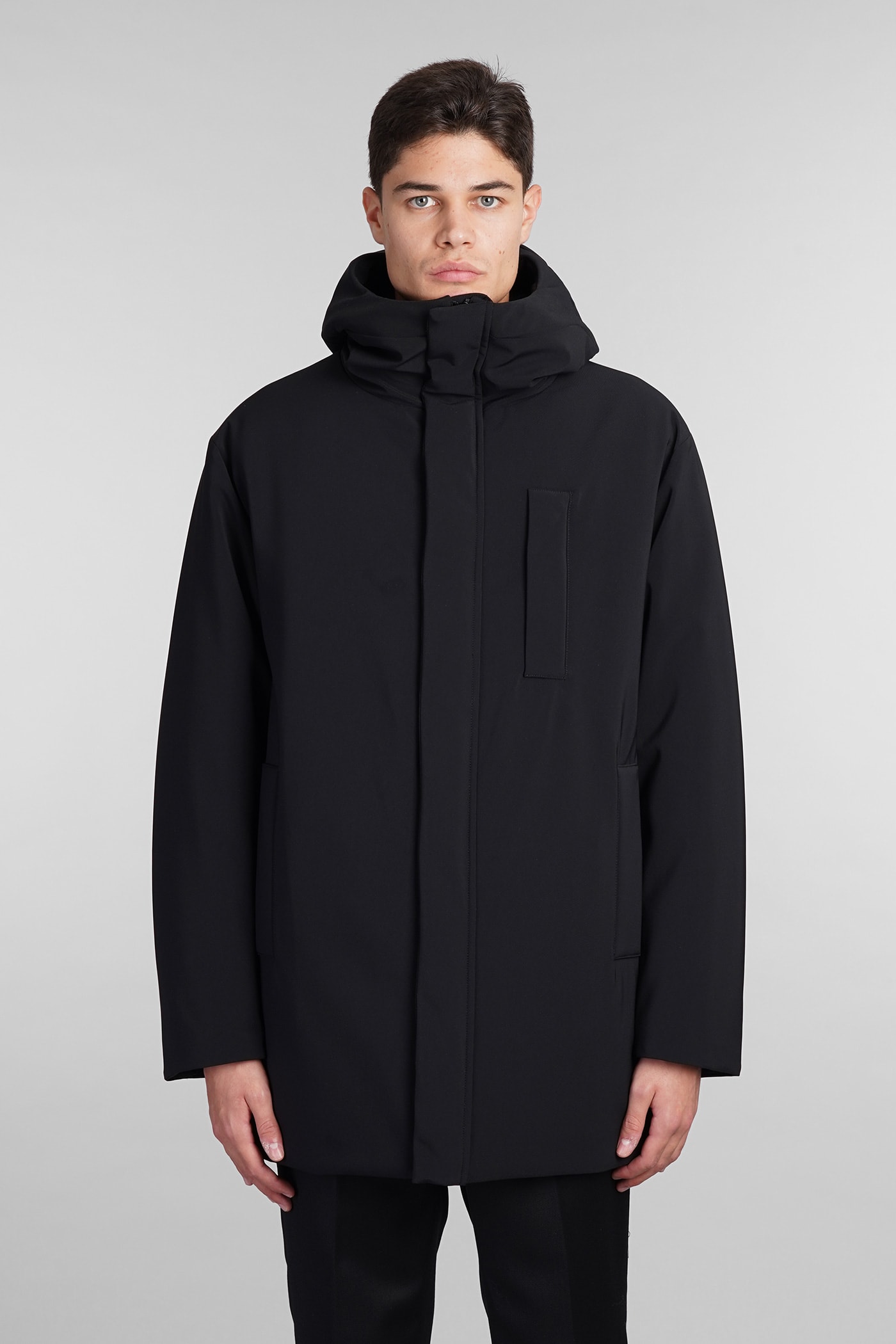 Parka Liam Coat In Black Polyester