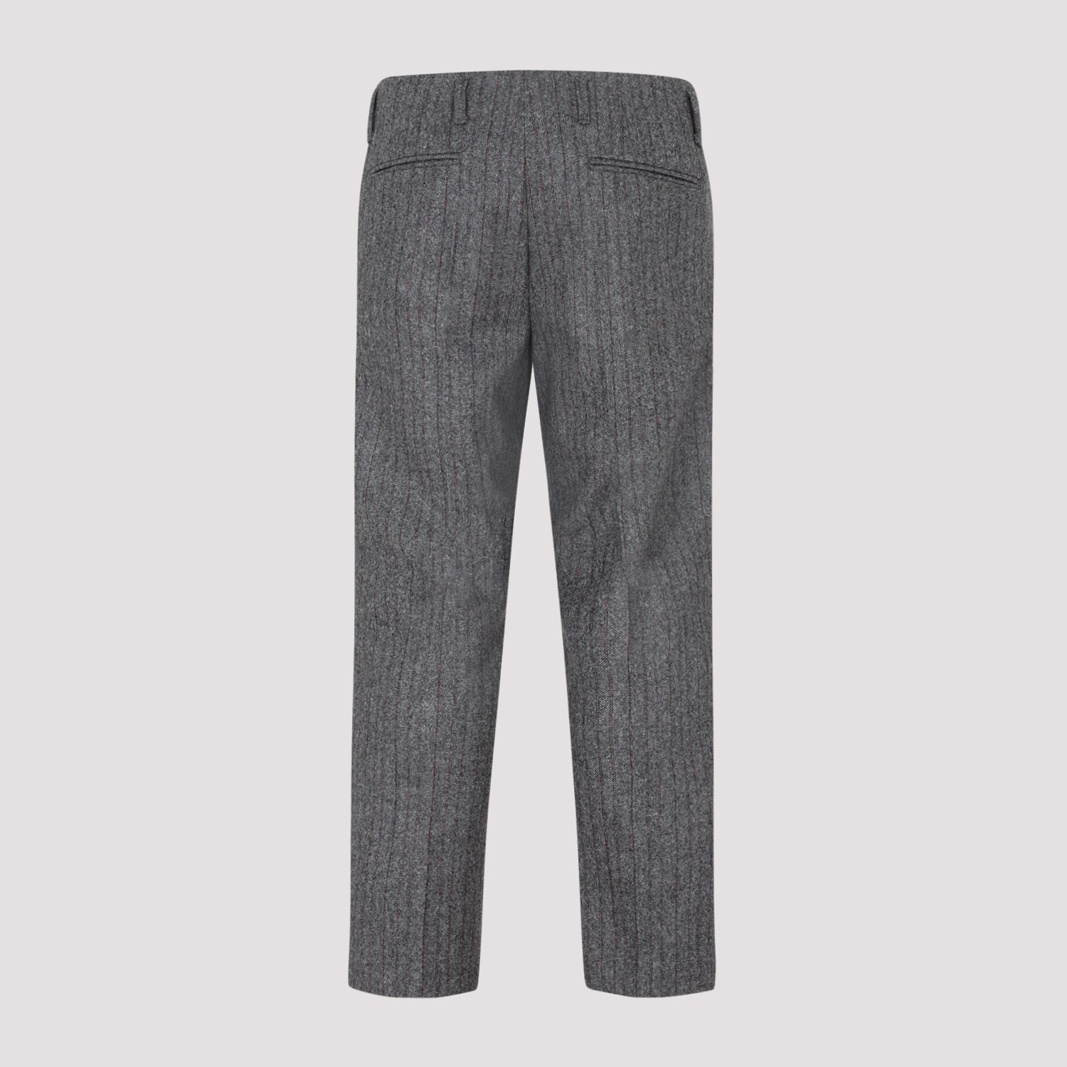 Shop Dries Van Noten Wool Pants In Grey