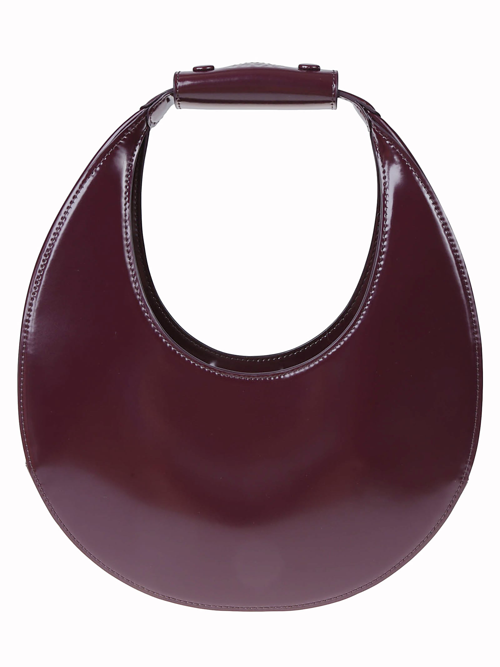 Staud Mini Moon Leather Top Handle Tote