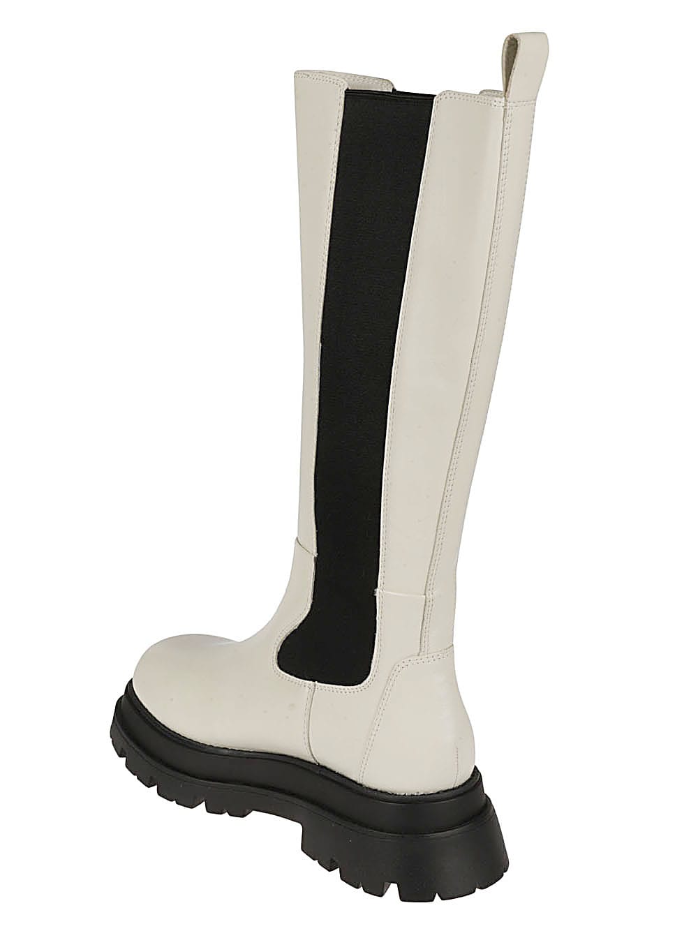 Ash Woman Boot Ivory Size 8 Soft Leather In White