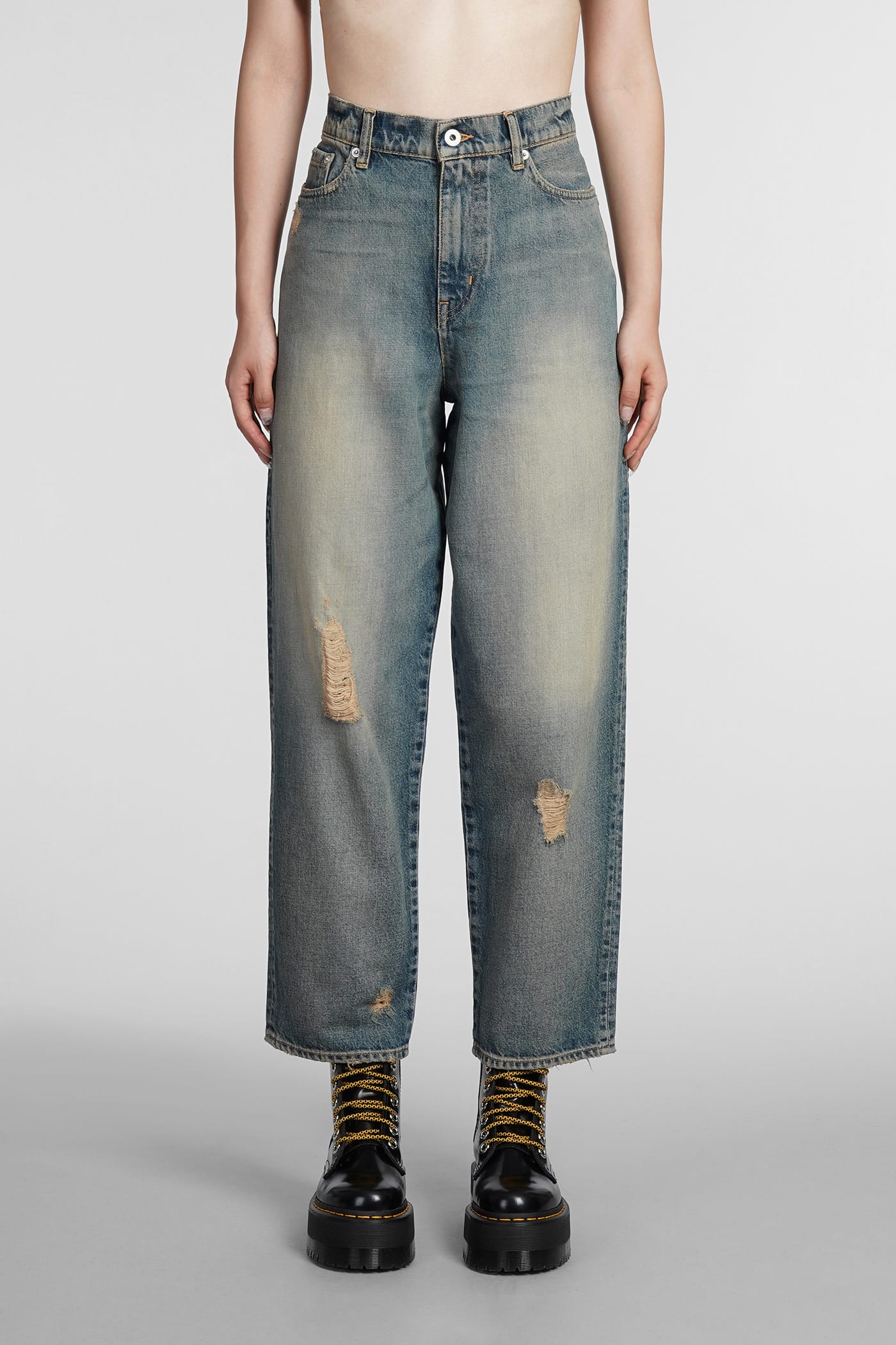 KENZO JEANS IN BLUE COTTON
