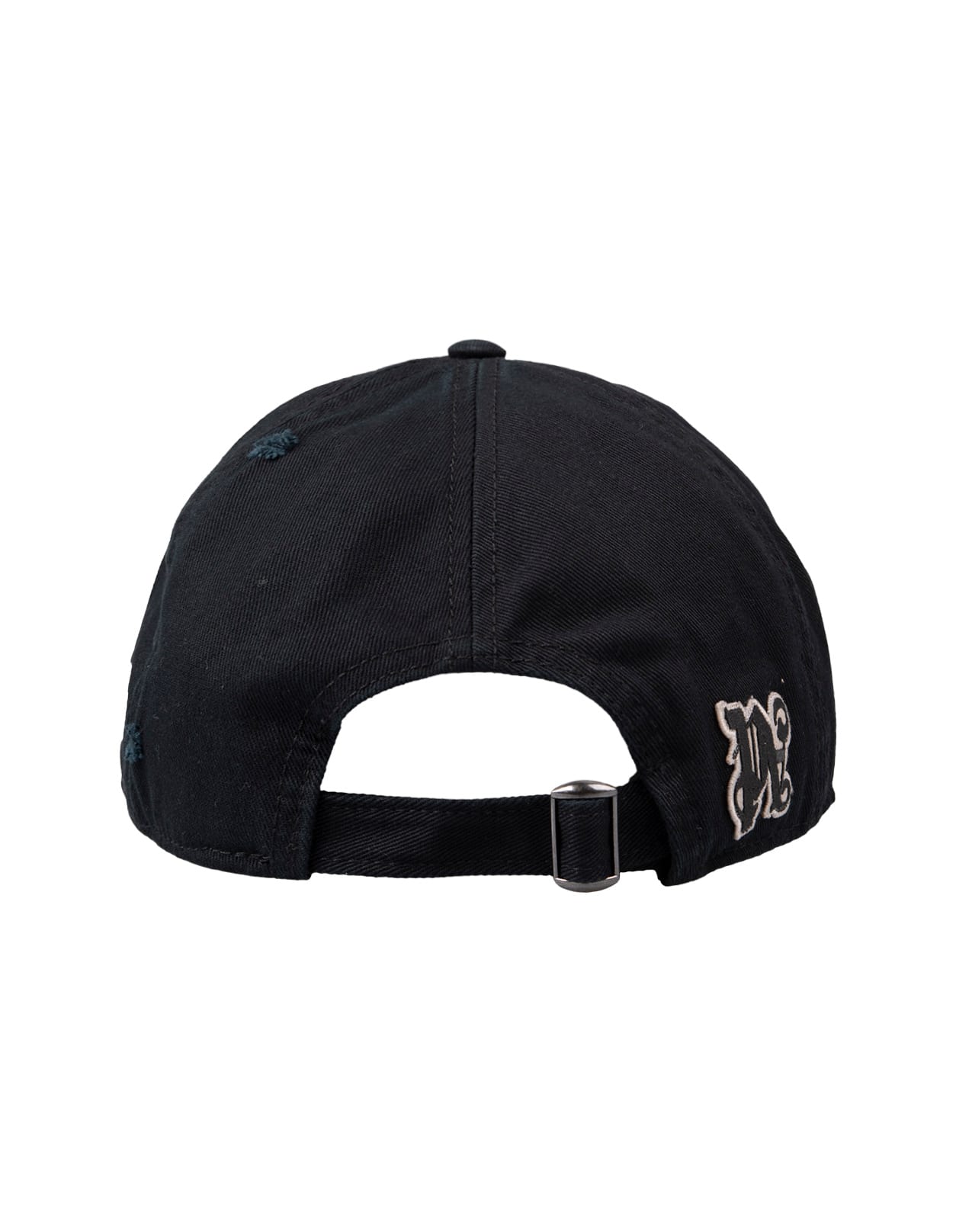 Shop Palm Angels Logo Gothic Baseball Hat In Black