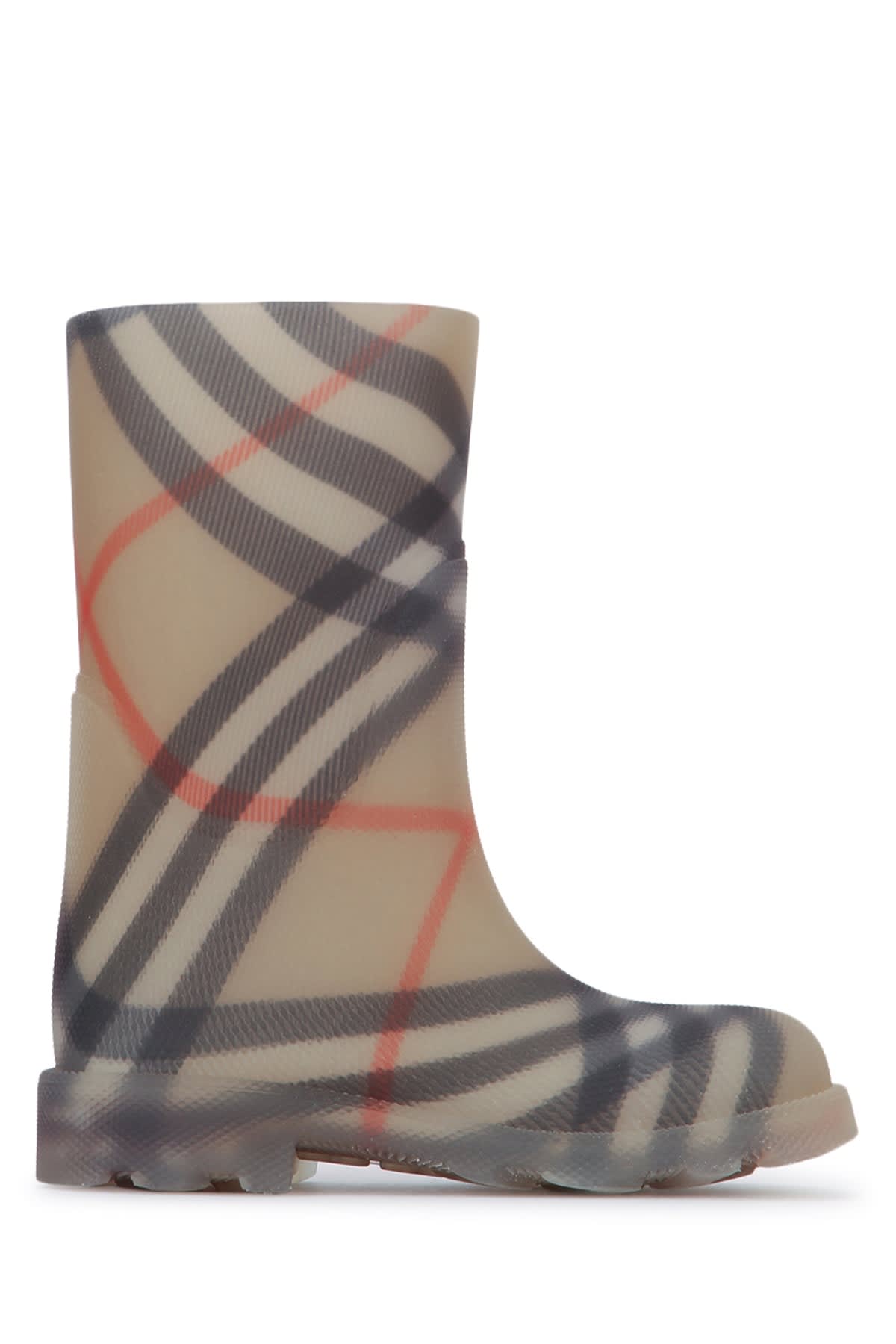 Burberry Check Marsh High Boots In Multi