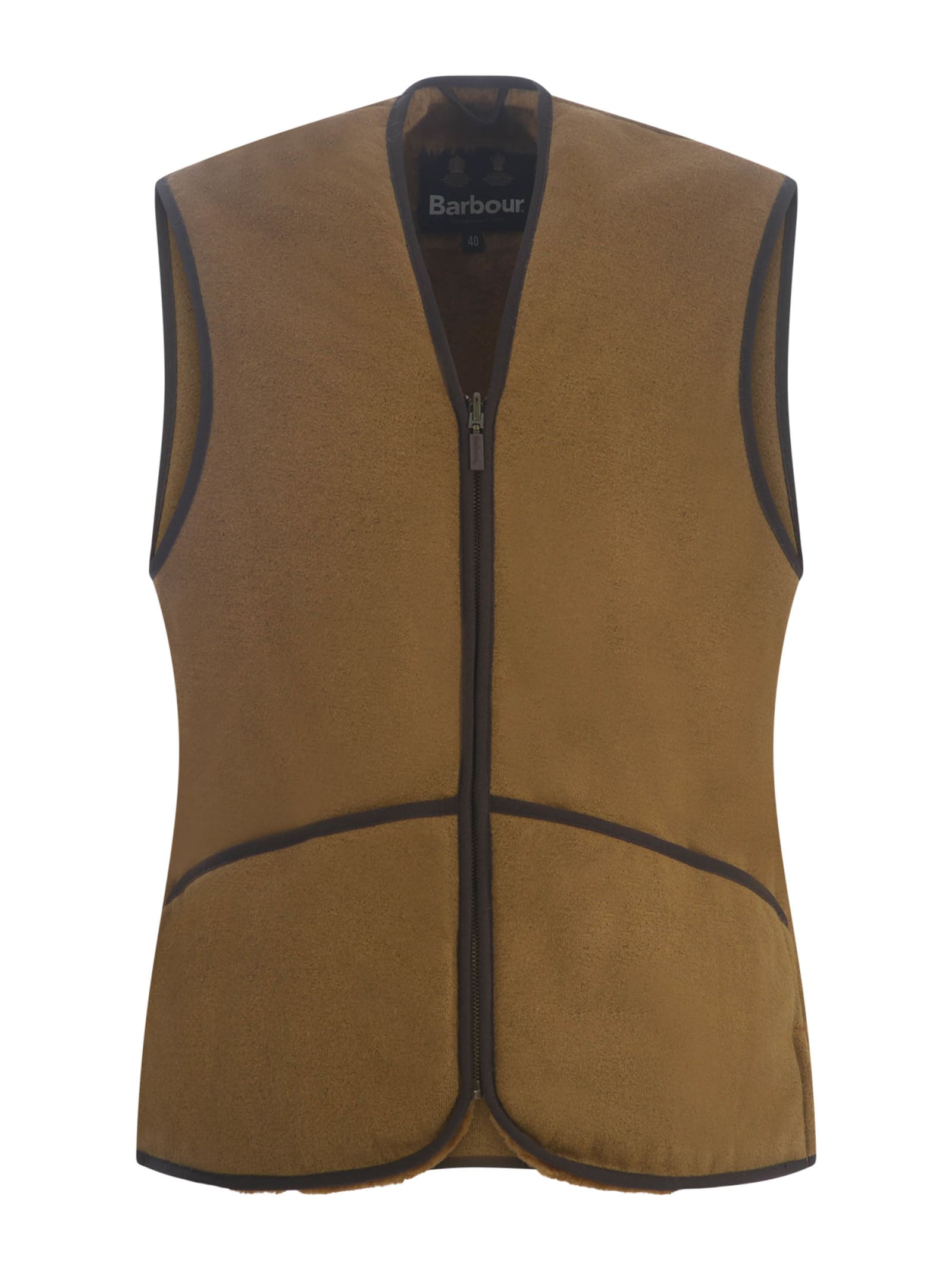 Shop Barbour Gilet  Pile In Miele