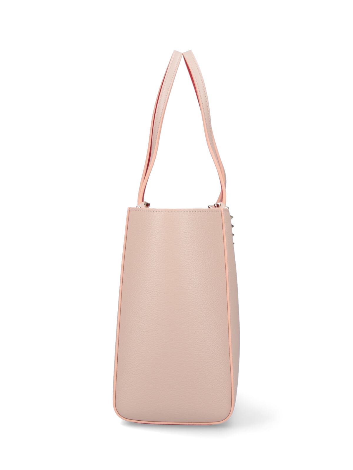 Christian Louboutin Versatile Tote Bag Studded Handles In White